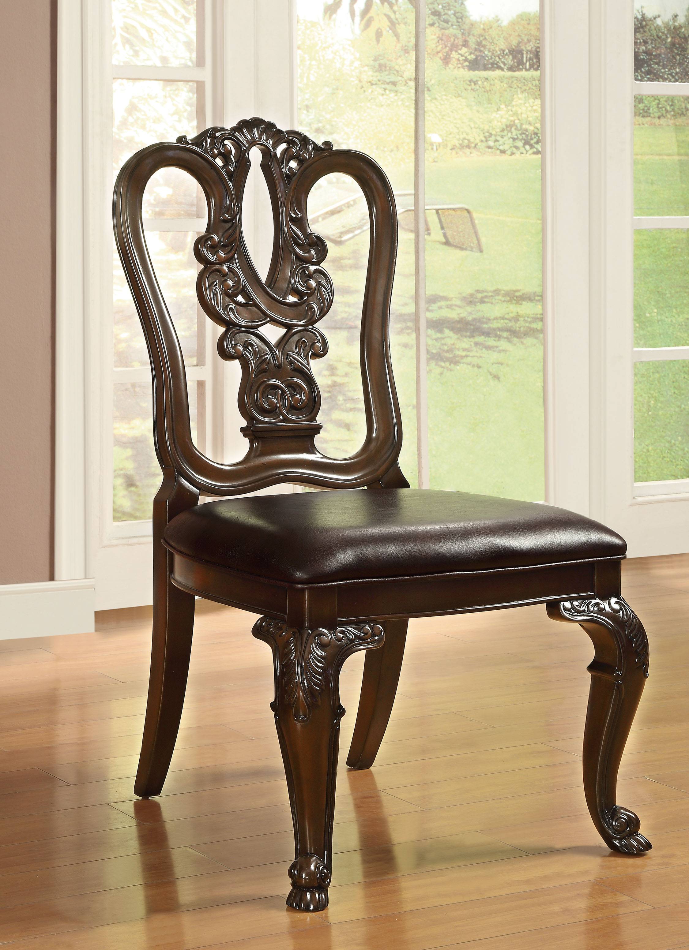 Raene Traditional Upholstered Side Chairs (Set of 2)