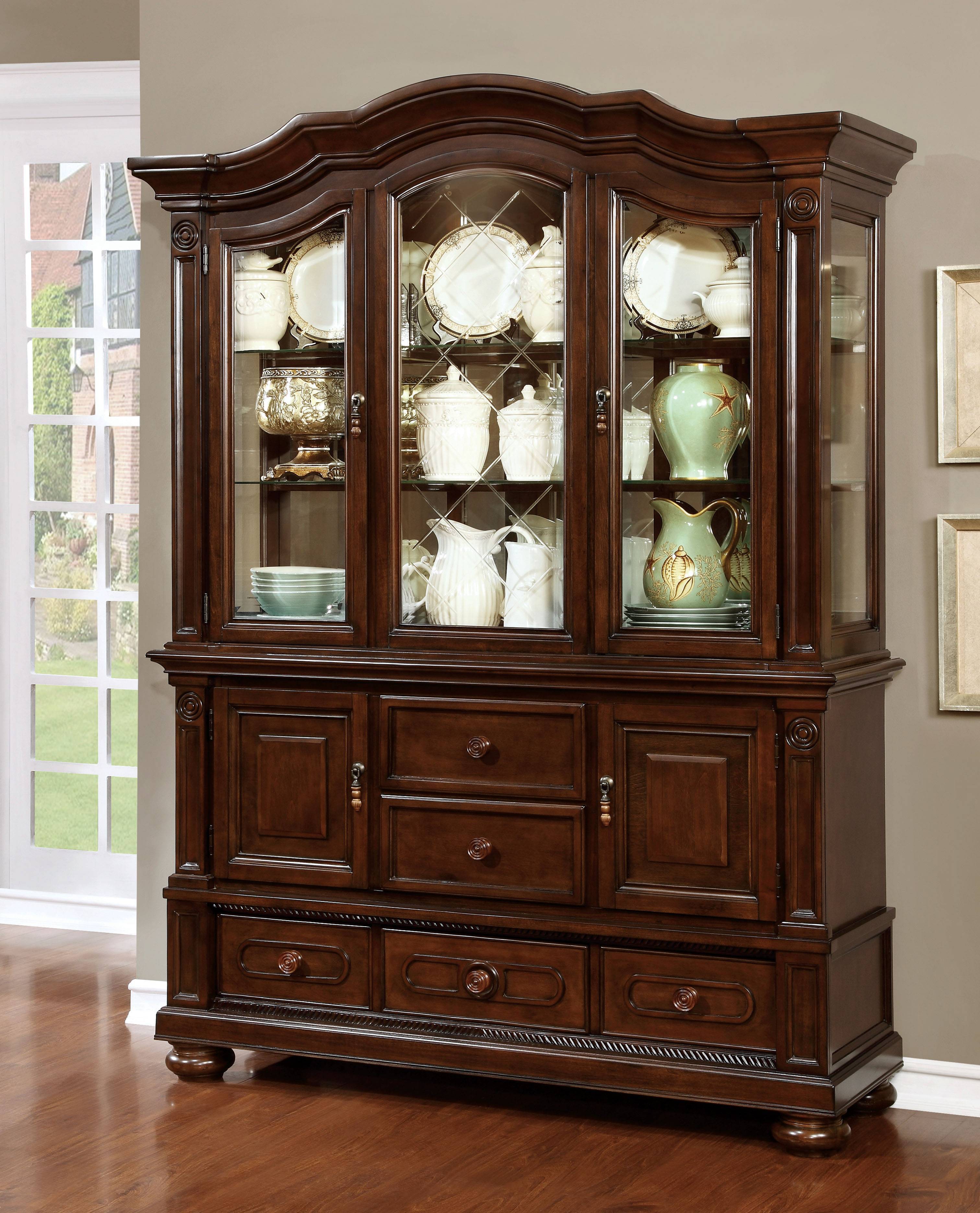 Jill Traditional Multi-Storage Hutch and Buffet
