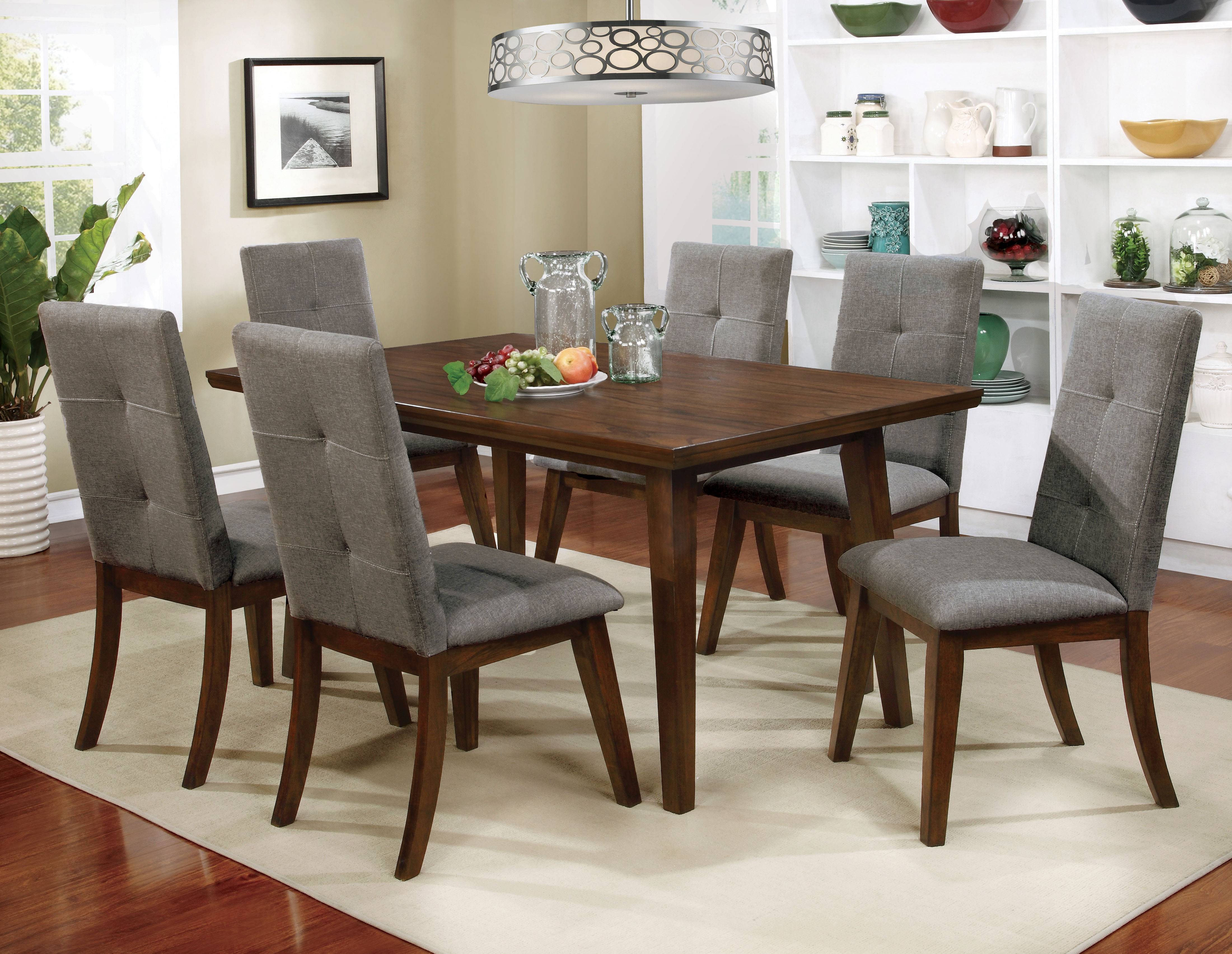 Halena Mid-Century Modern Rectangular Dining Table in Walnut