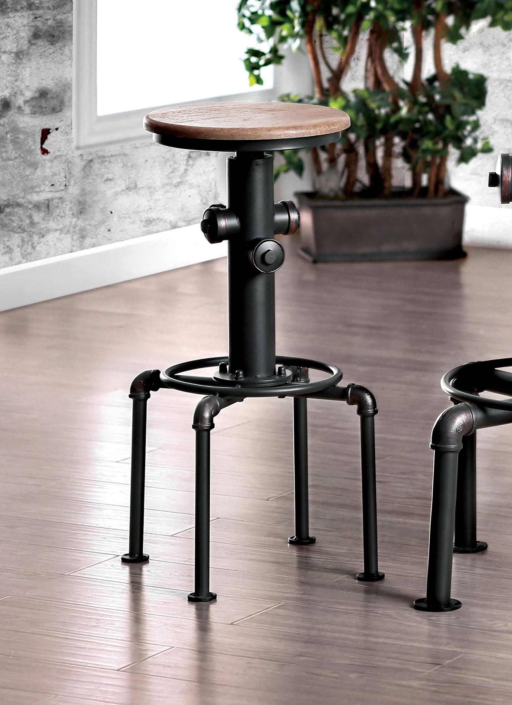 Ila Industrial Swivel Bar Stools (Set of 2)