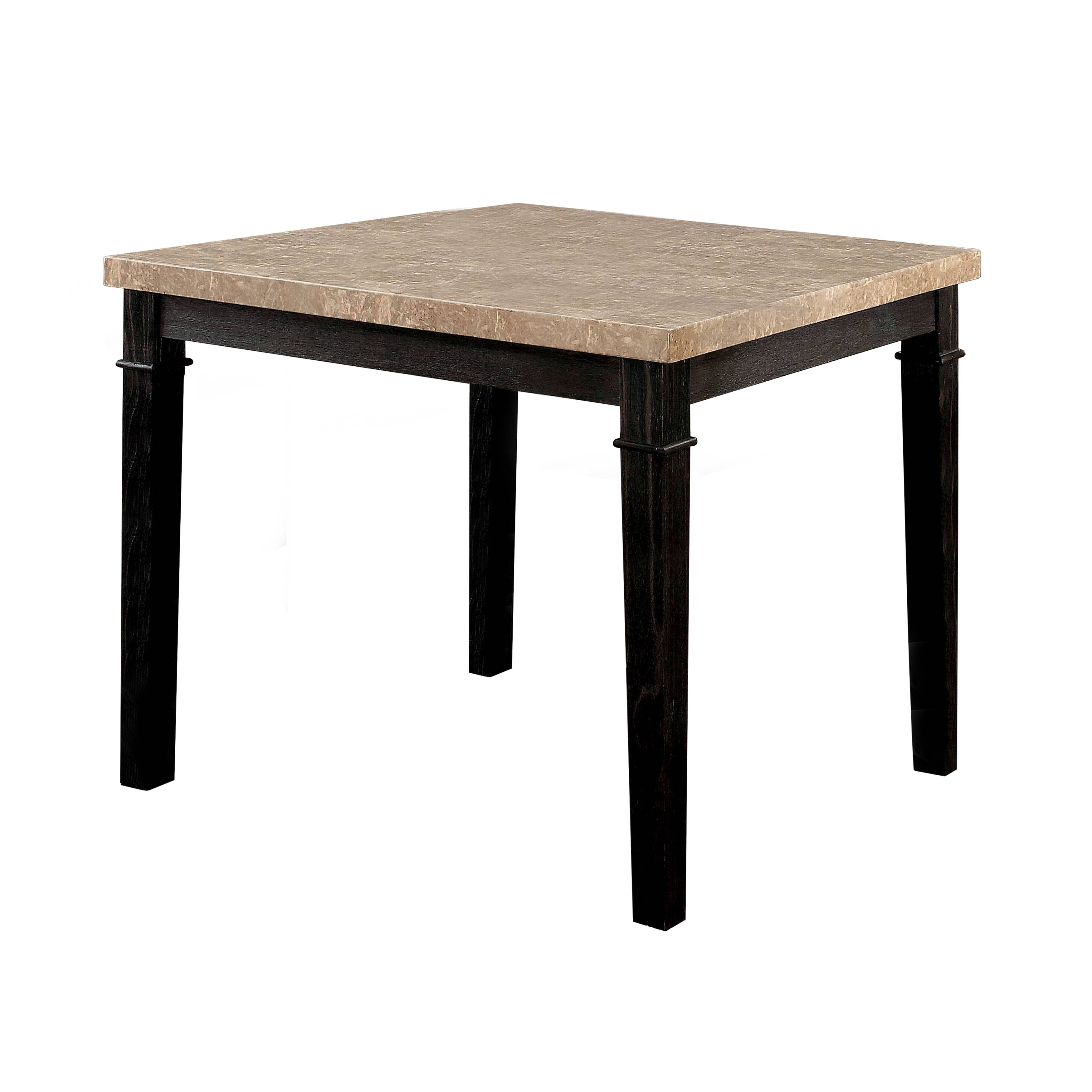 Diann Contemporary Marble Top Counter Height Table