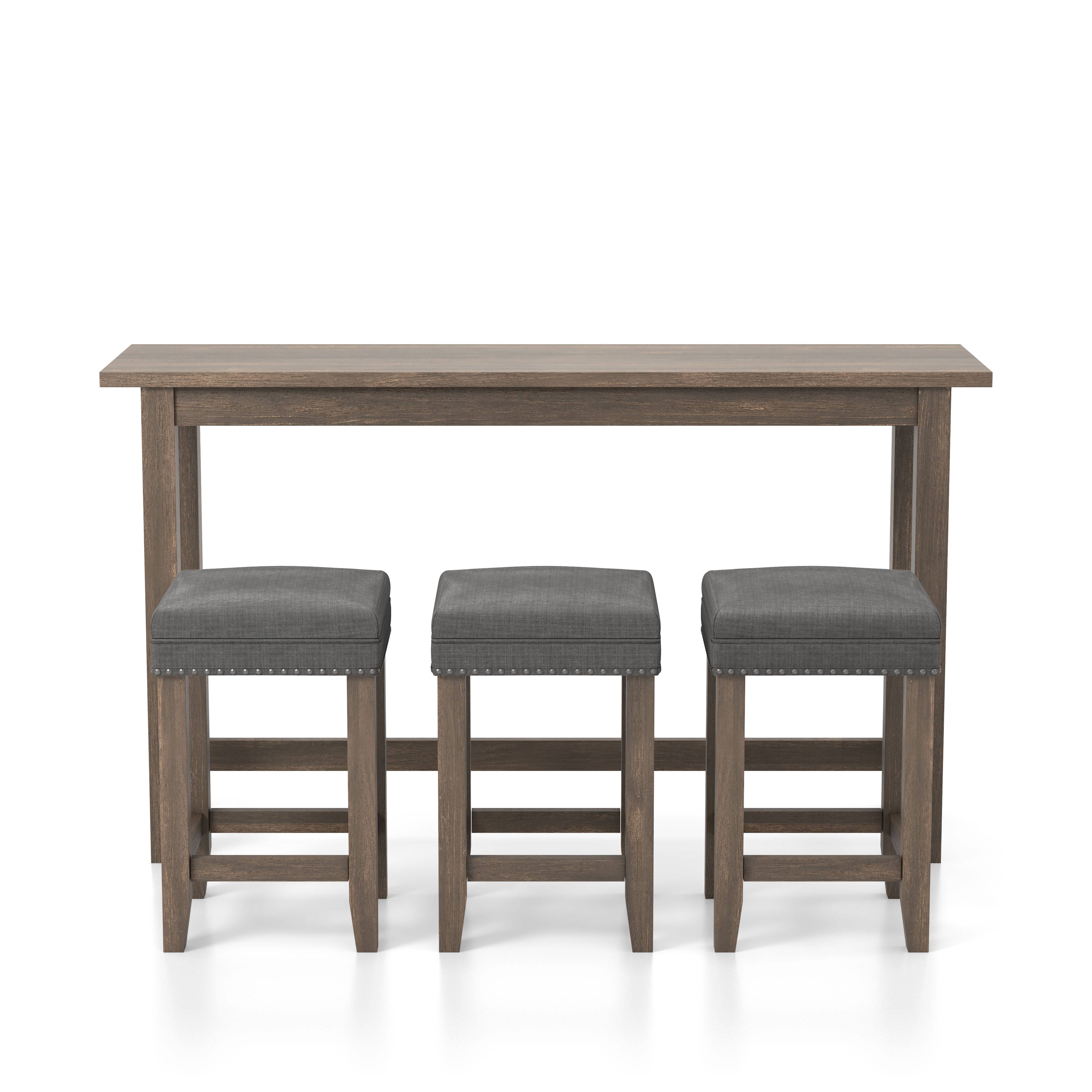 Sabana 4-Piece Counter Height Dining Set in Antique Gray