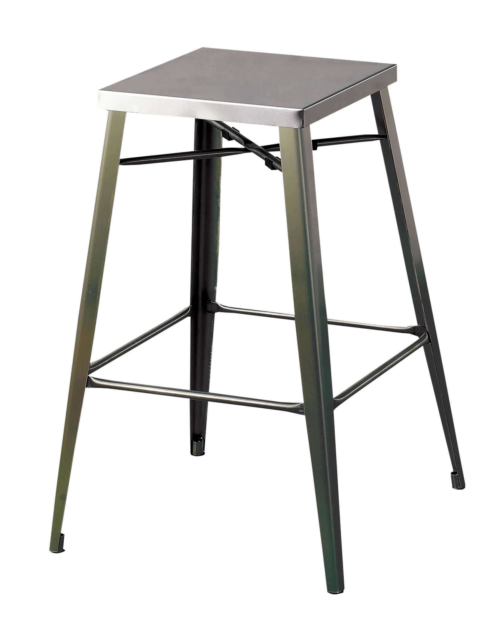 Simon Industrial Metal Frame Bar Stools, 26" (Set of 2)