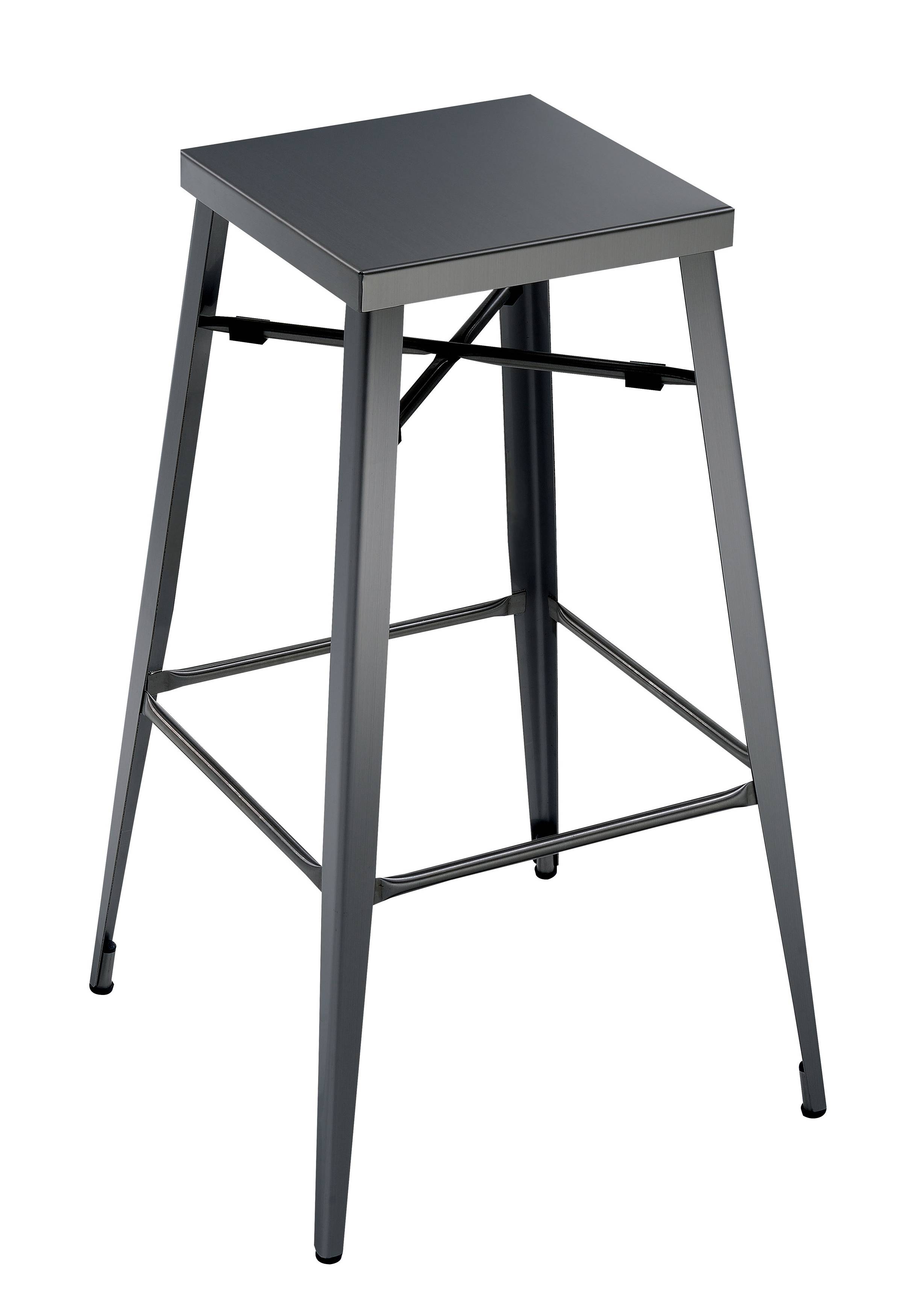 Simon Industrial Metal Frame Bar Stools, 30" (Set of 2)