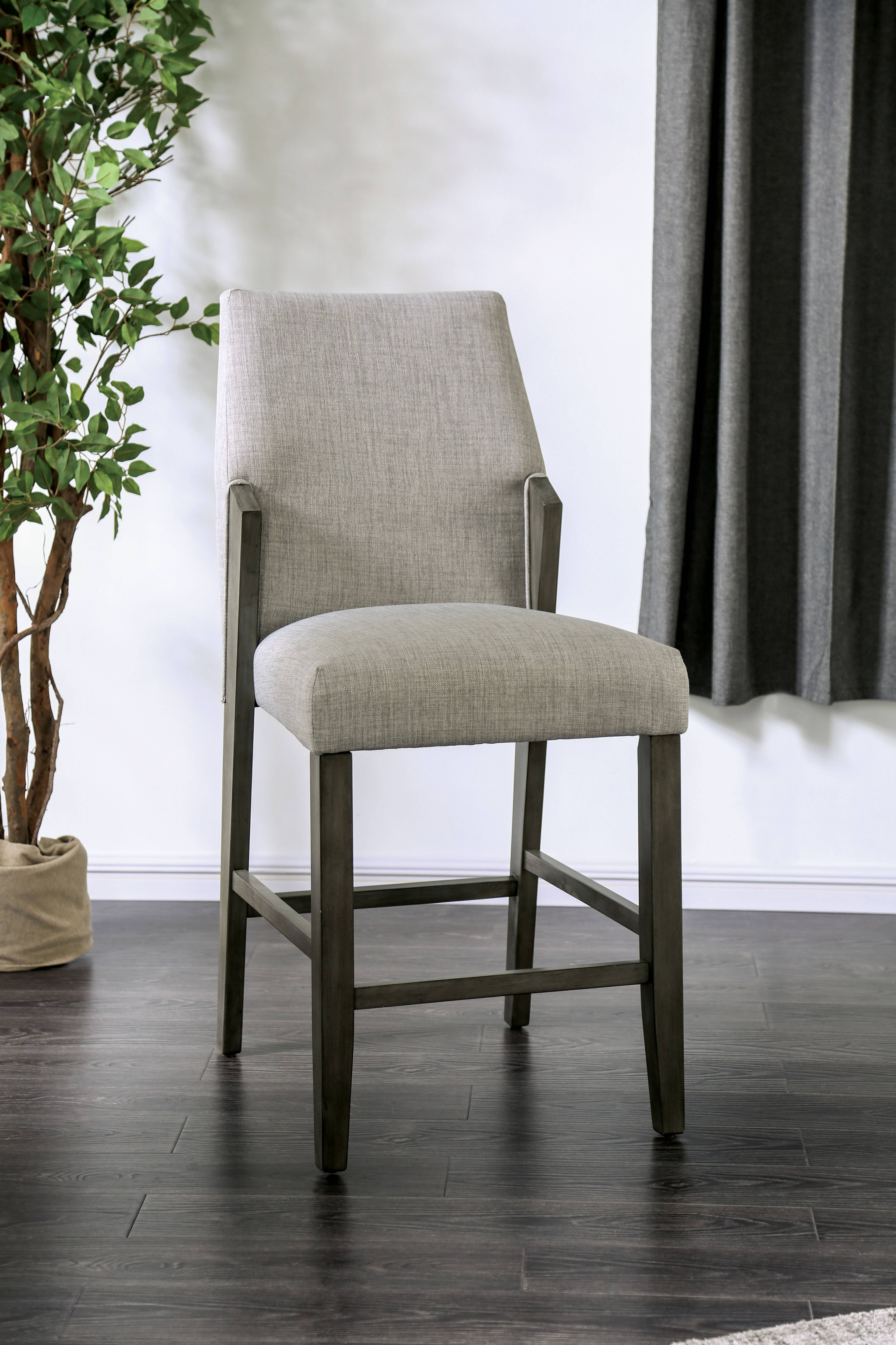 Bellera Mid-Century Modern Padded Counter Height Chairs (Set of 2)