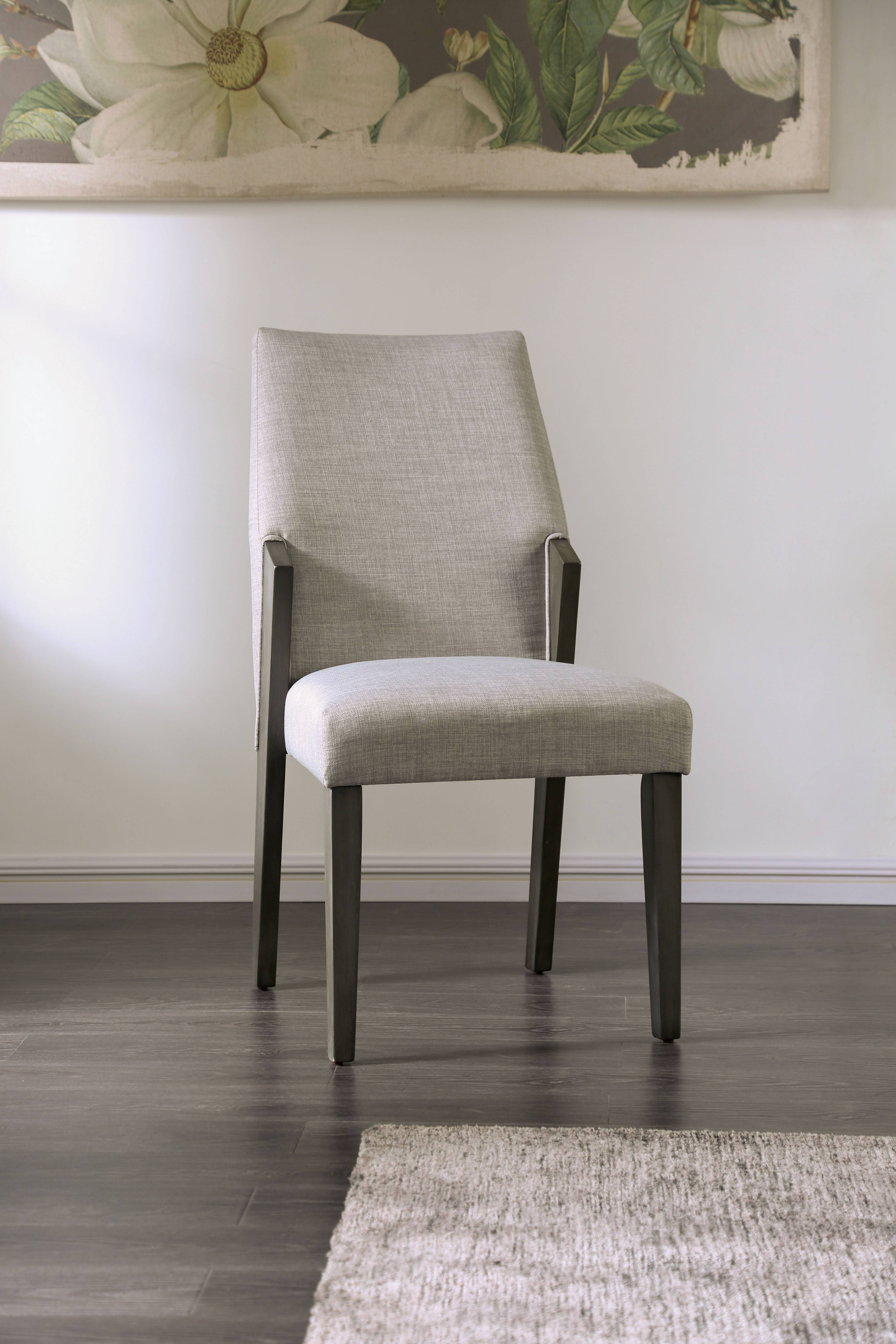 Bellera Mid-Century Modern Fabric Upholstered Side Chairs (Set of 2)