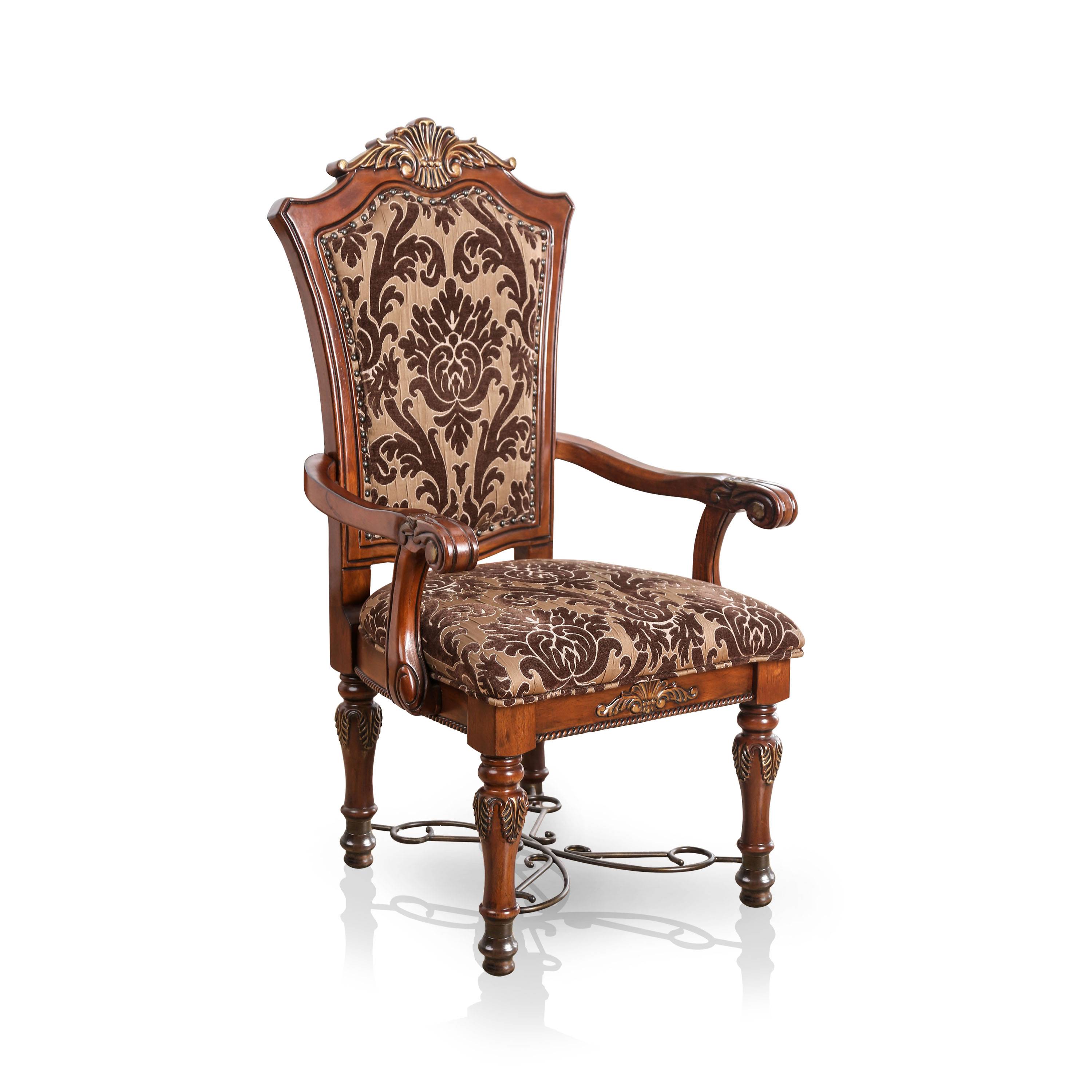 Emari Traditional Padded Arm Chairs (Set of 2)