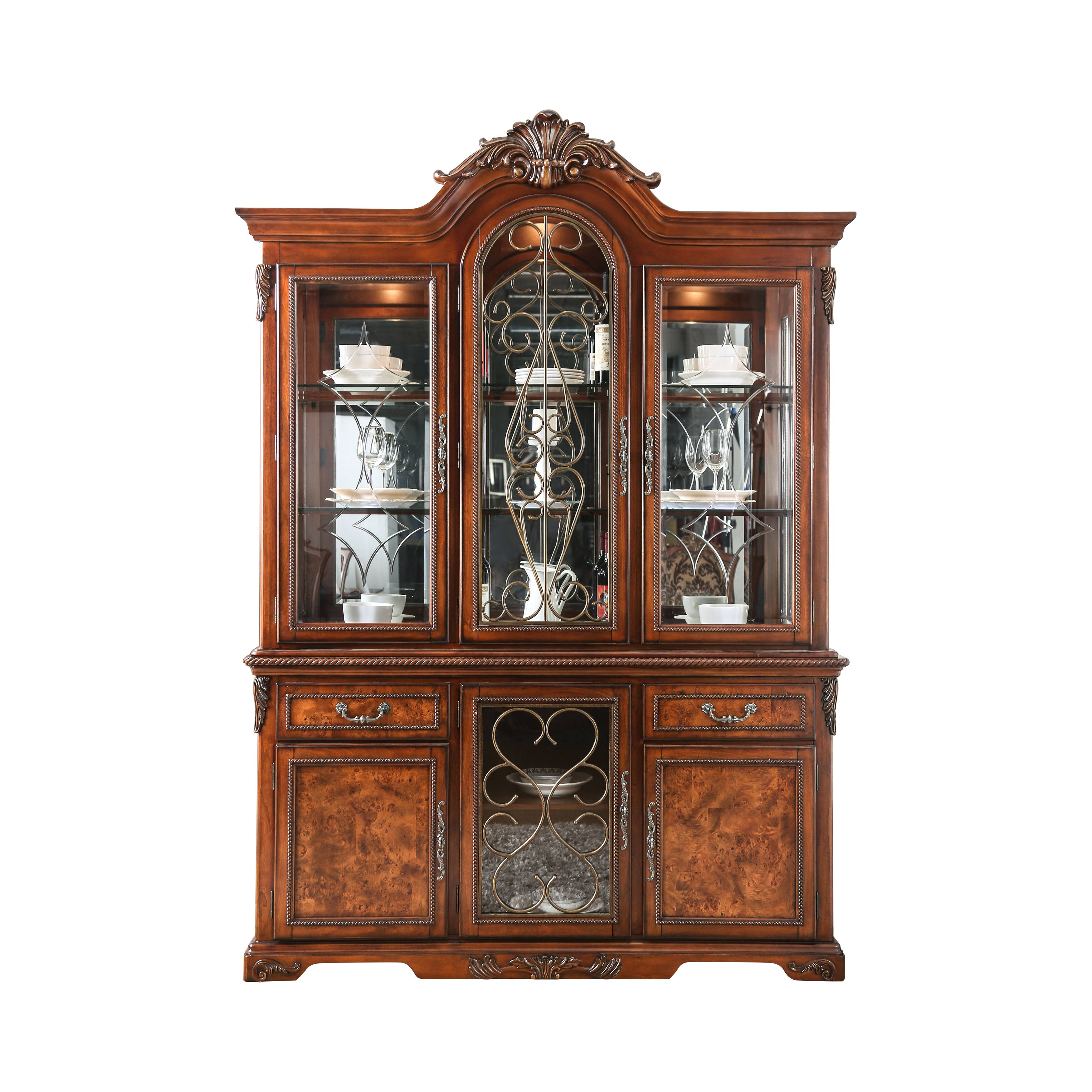Kalena Traditional Multi Storage 2-Piece Hutch and Buffet