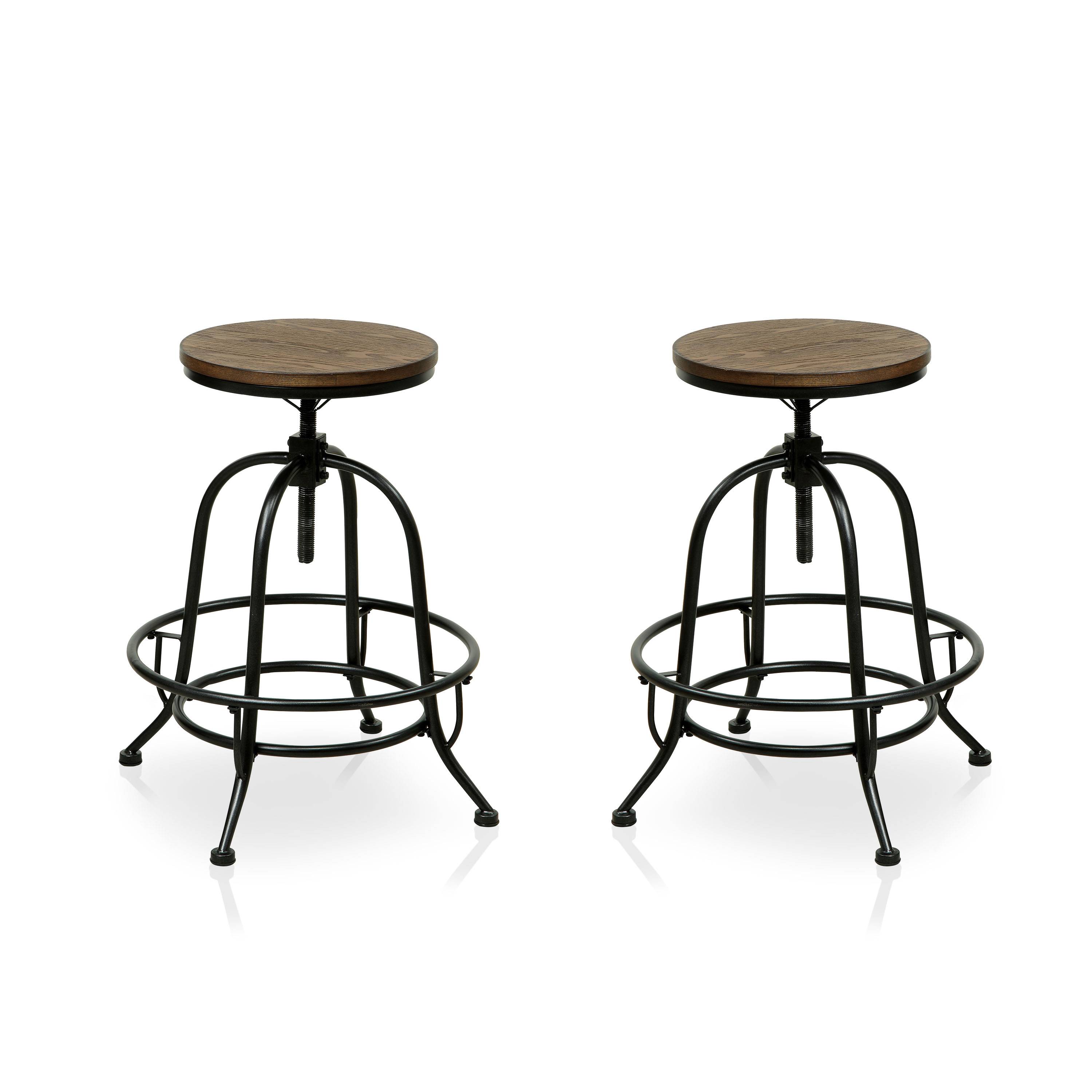 Kline Industrial Swivel Bar Stools (Set of 2)