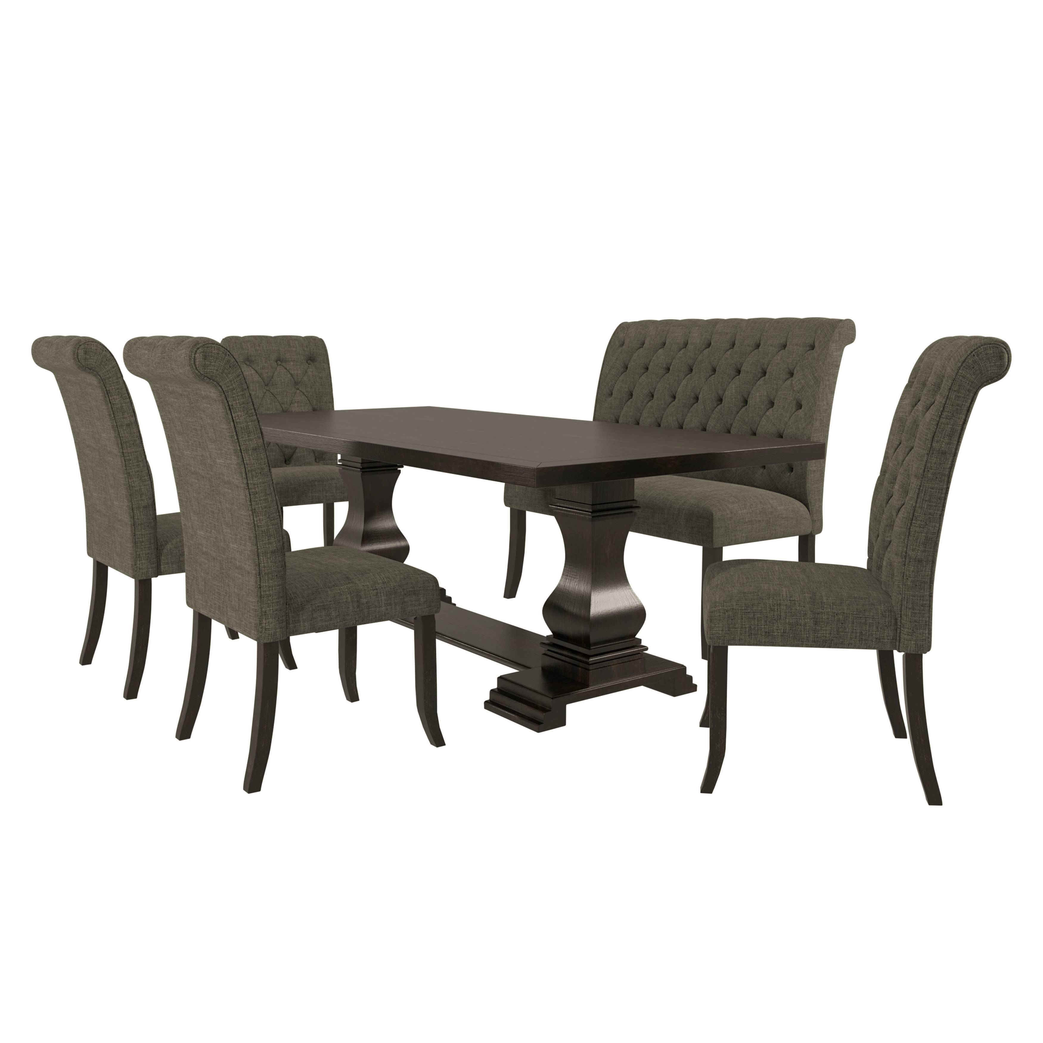 Nissa Rustic 6-Piece Wood Dining Set