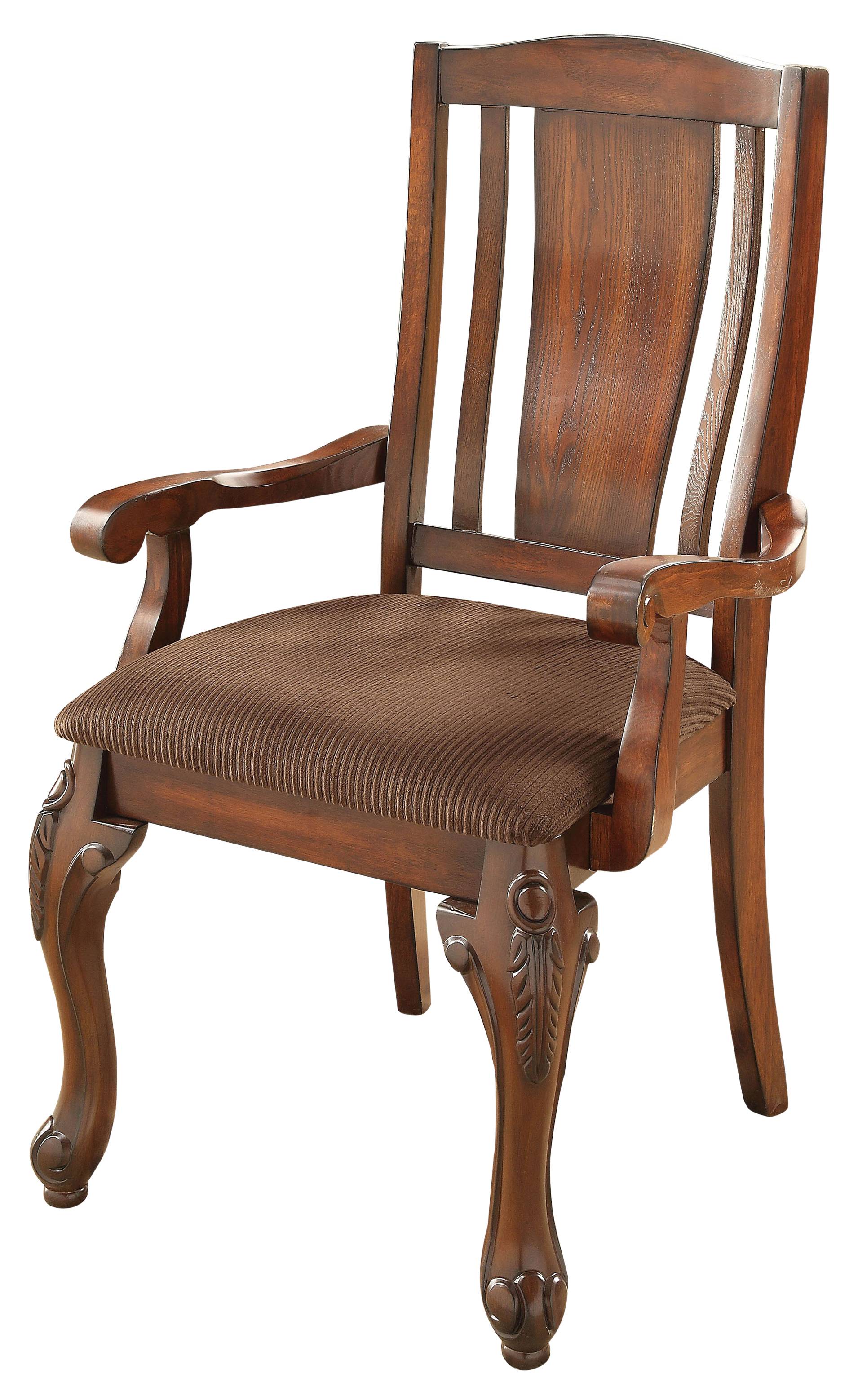 Hannah Traditional Padded Arm Chairs (Set of 2)