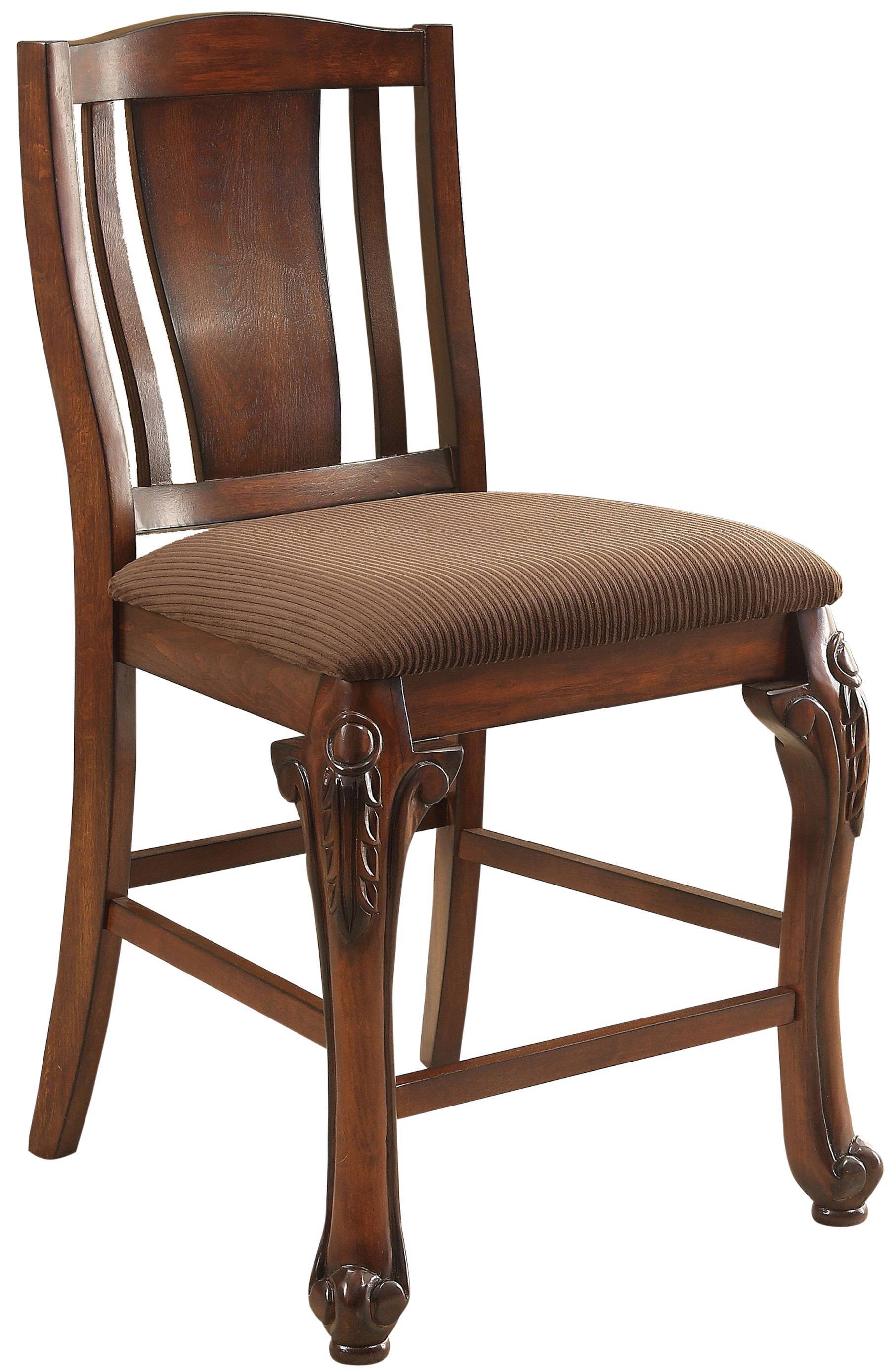 Hannah Traditional Padded Counter Height Chairs (Set of 2)