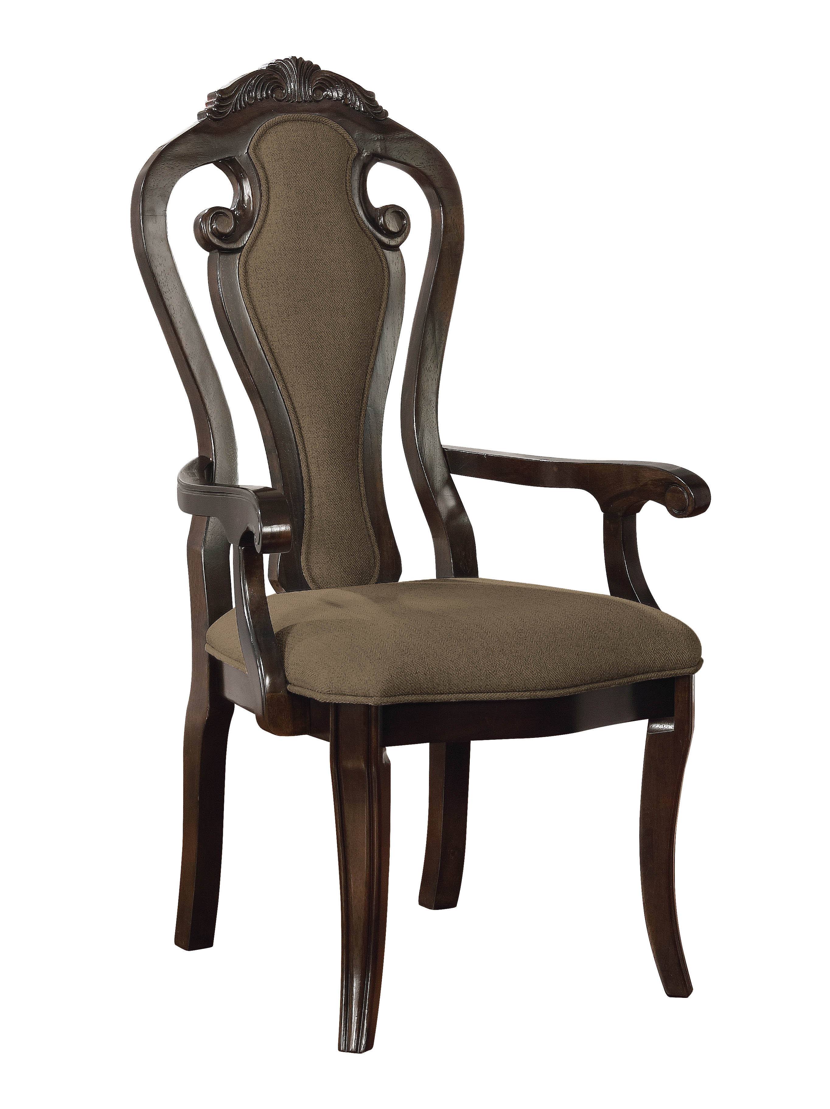 Julessa Traditional Padded Arm Chairs (Set of 2)