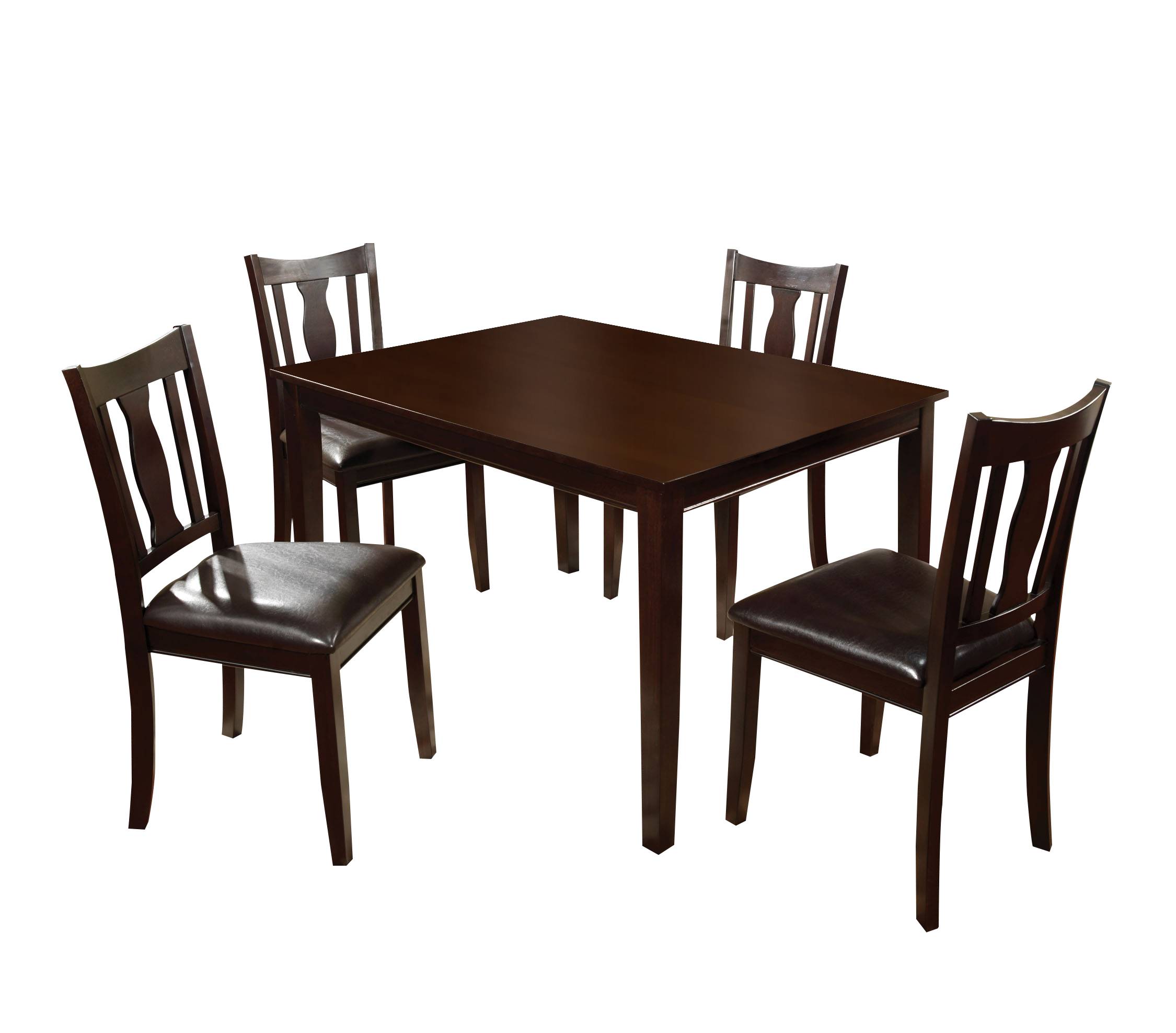 Dautri Transitional 5-Piece Wood Dining Set