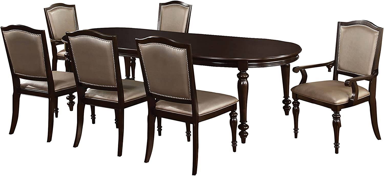 Harry Transitional 7-Piece Wood Dining Set