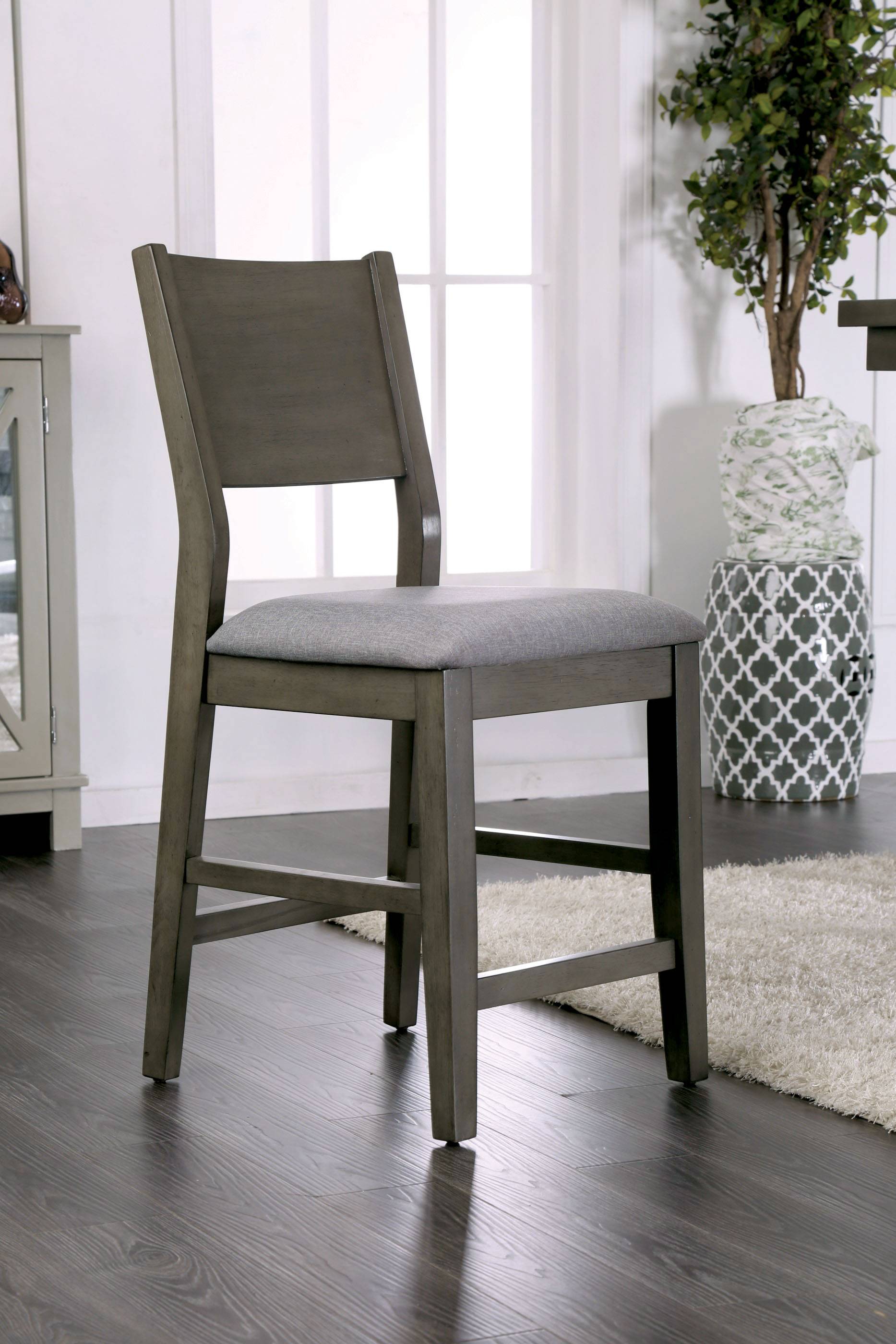 Judah Contemporary Padded Counter Height Chairs (Set of 2)