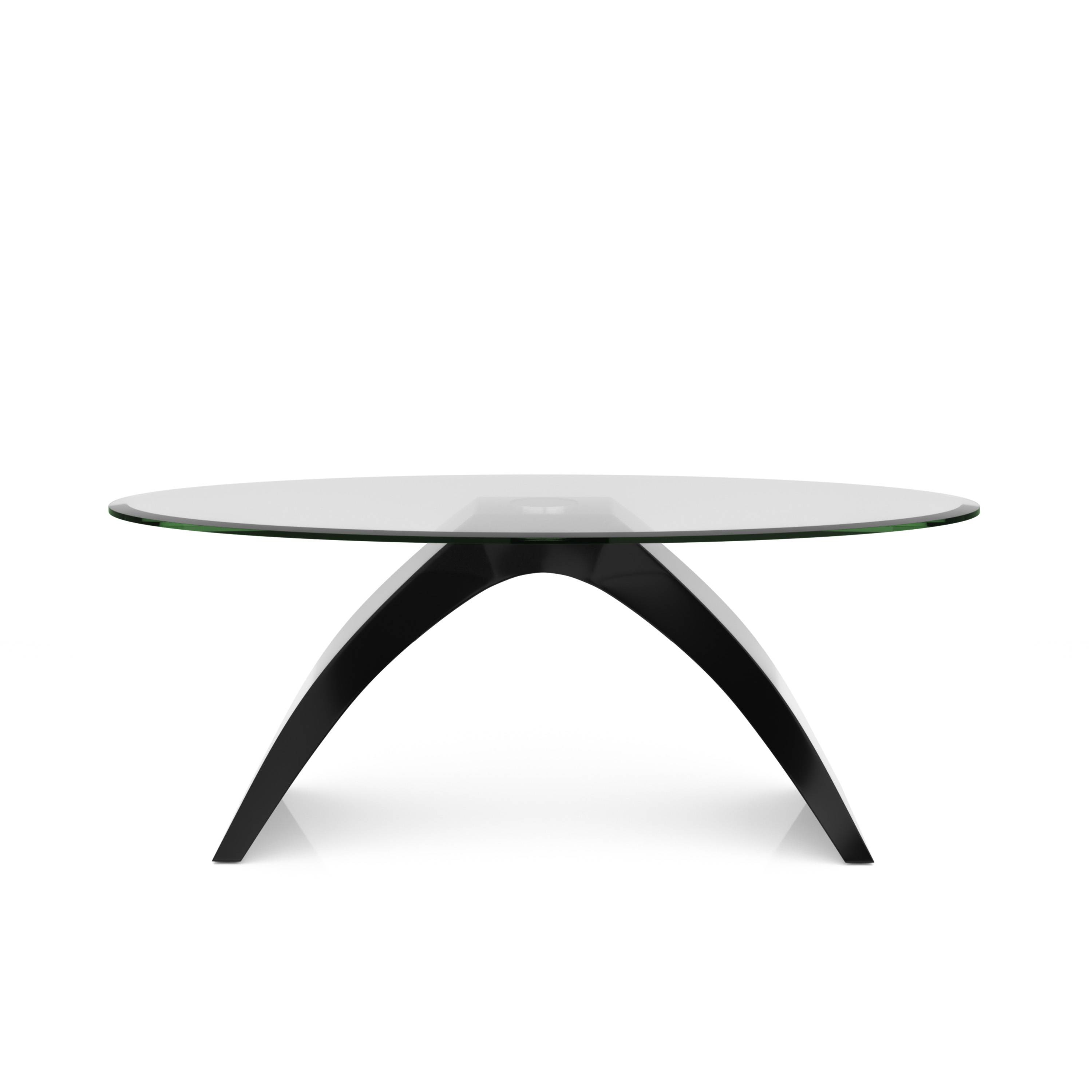 Pelletoni Glass Top Coffee Table in Black