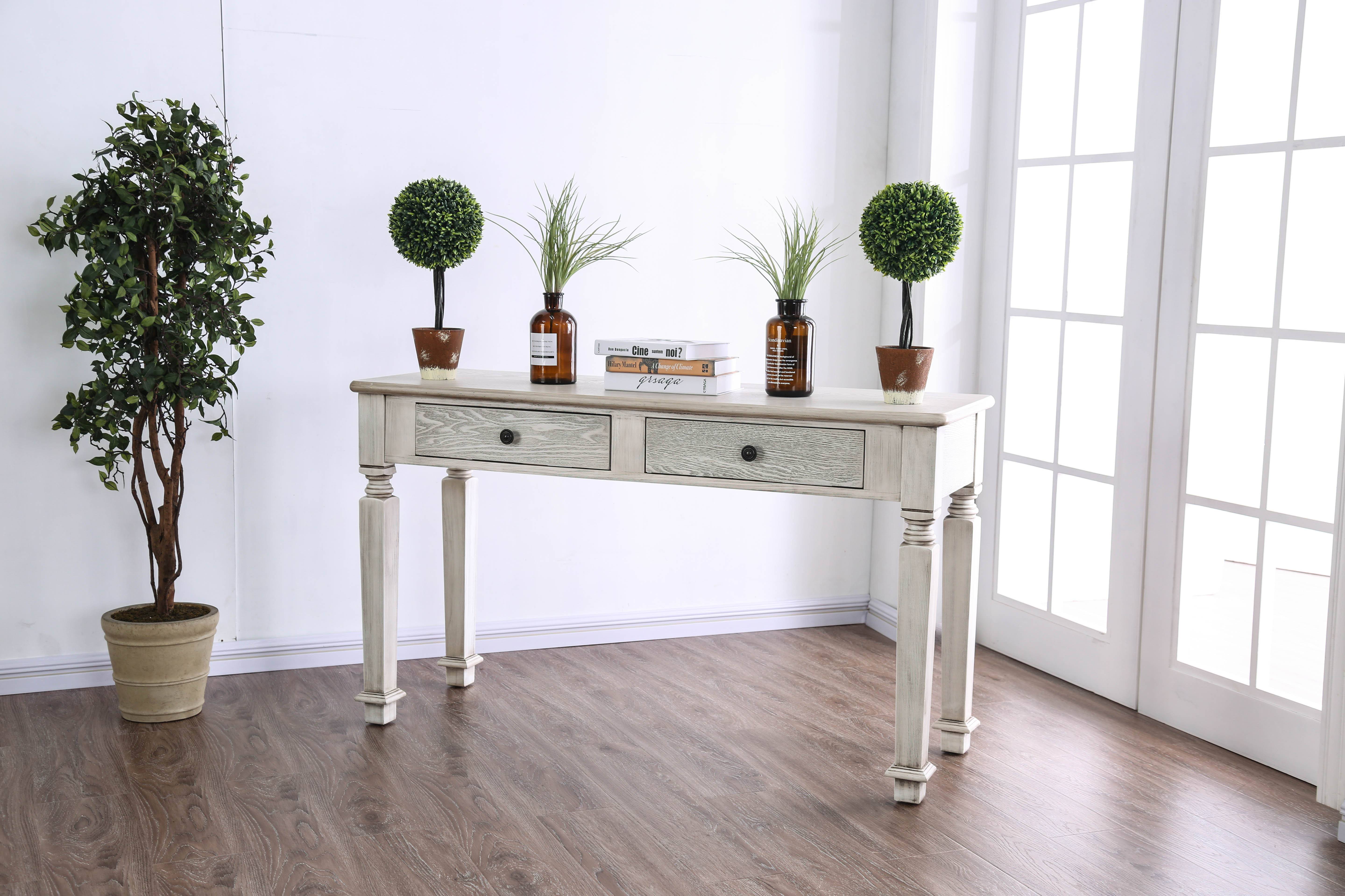 Padron Rustic 2-Drawer Sofa Table