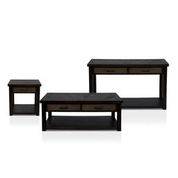 Venela Transitional 3-Piece Wood Table Set