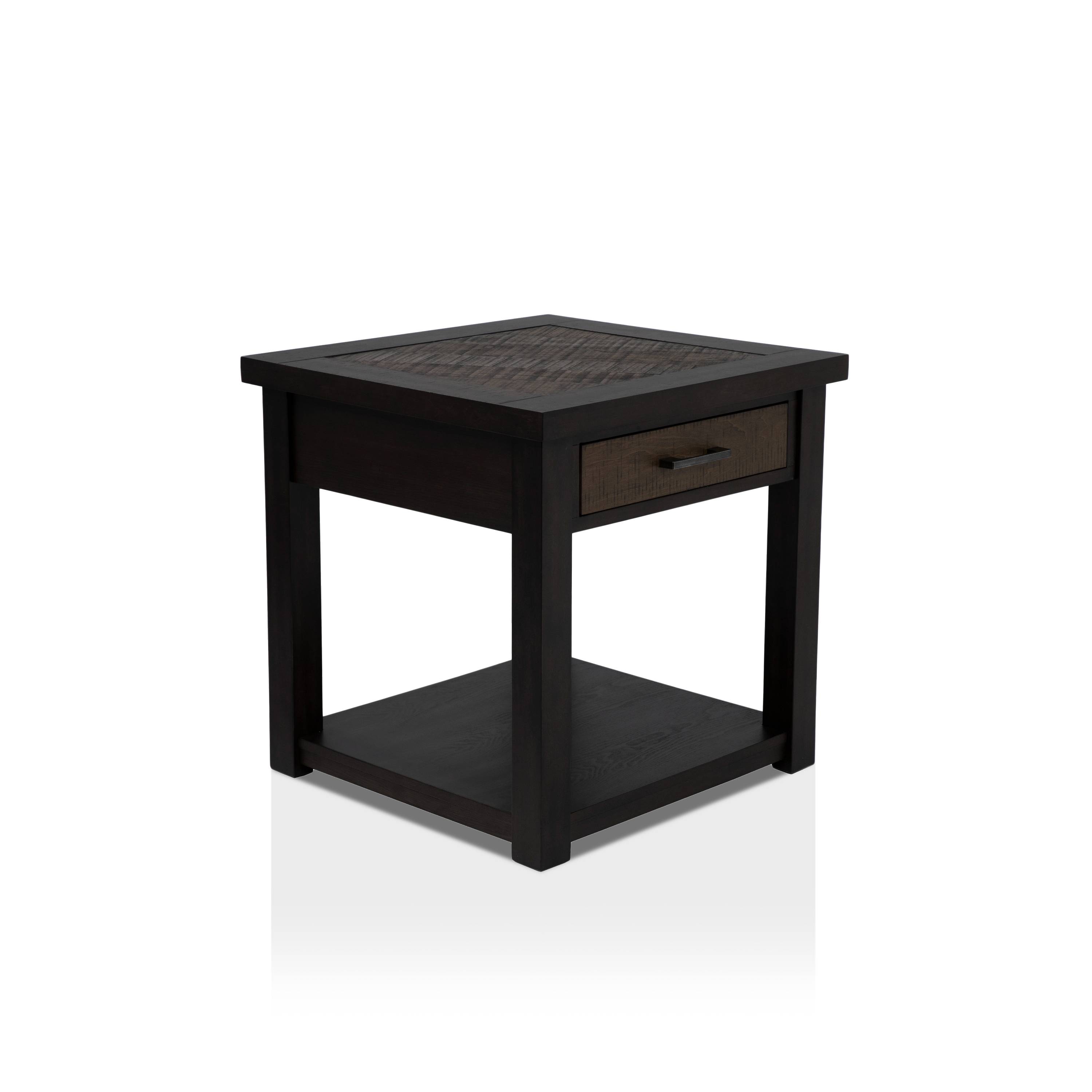 Venela Transitional 1-Drawer End Table