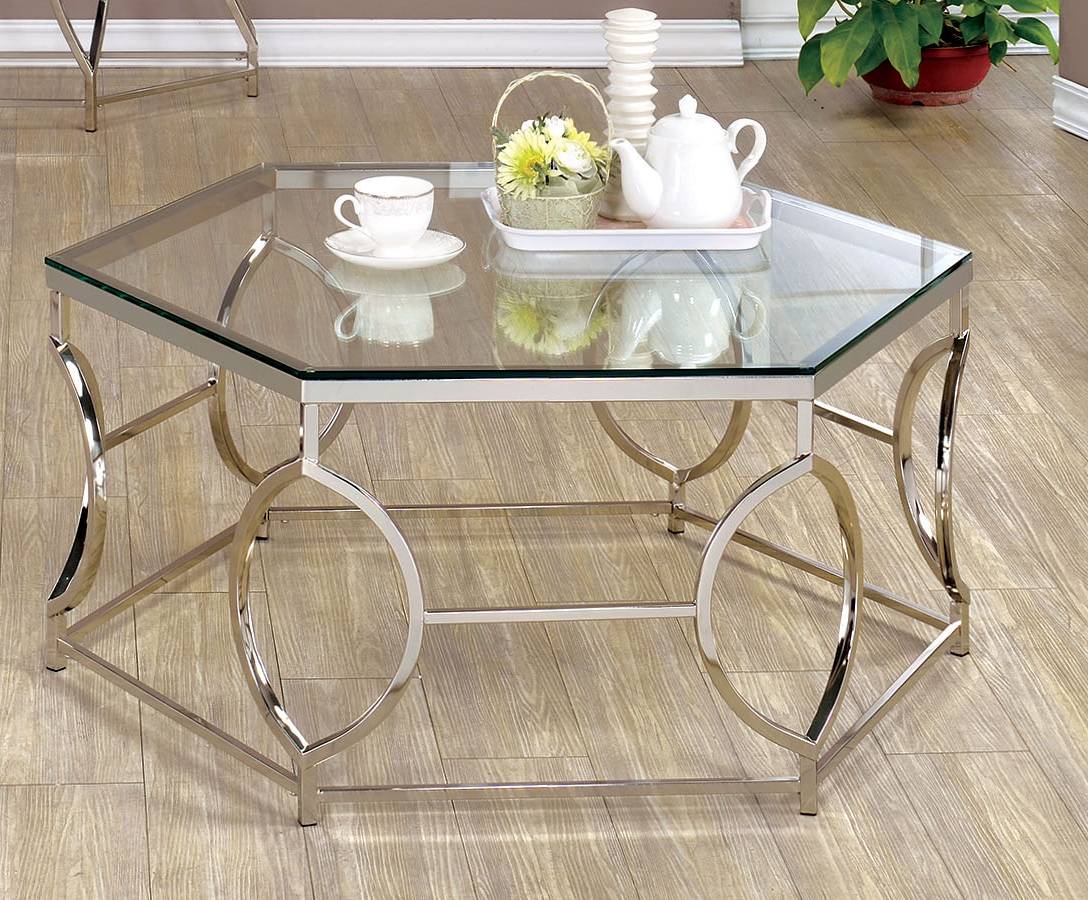 Firnley Contemporary Metal Coffee Table
