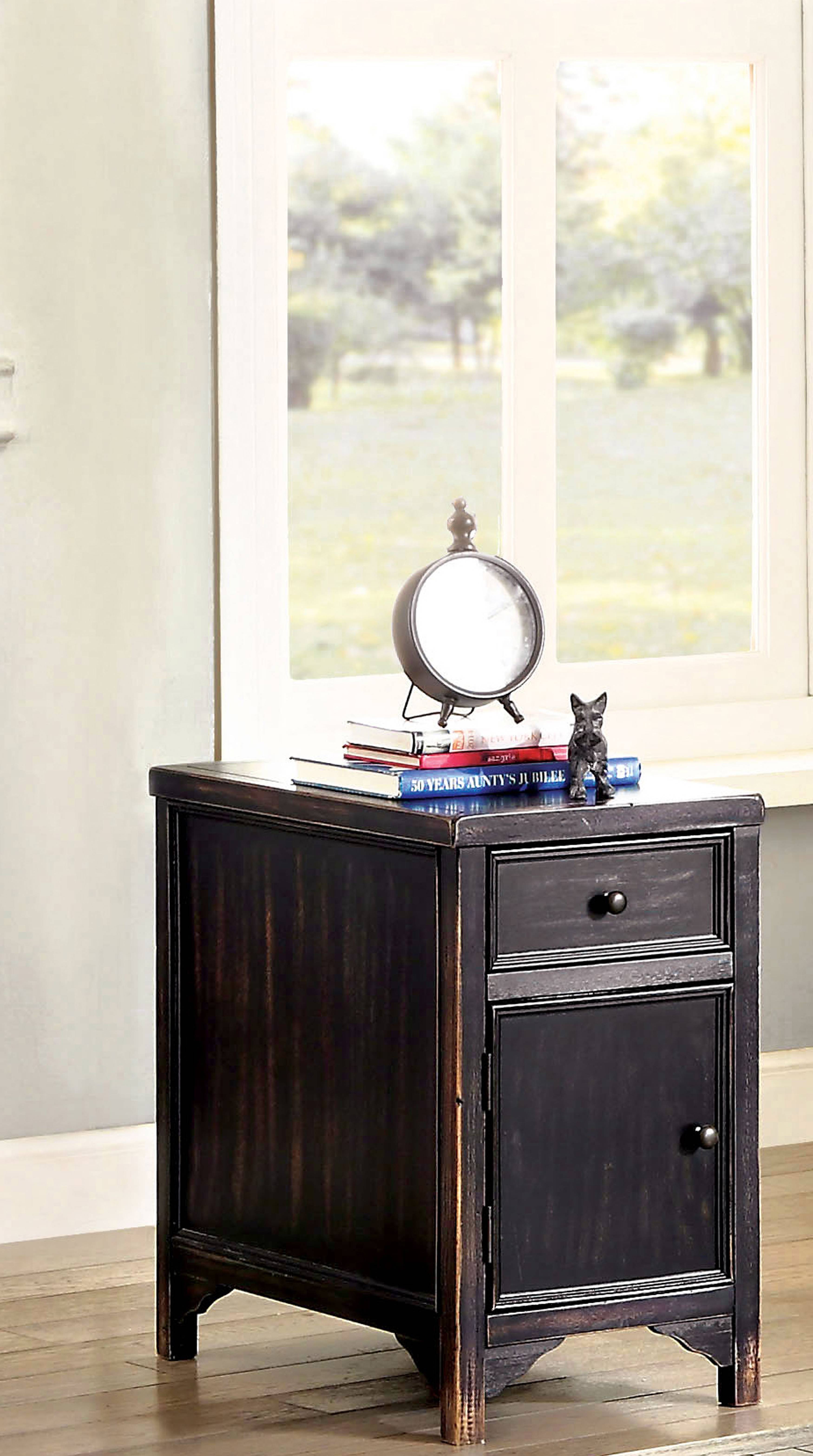 Novali Rustic 1-Drawer Side Table