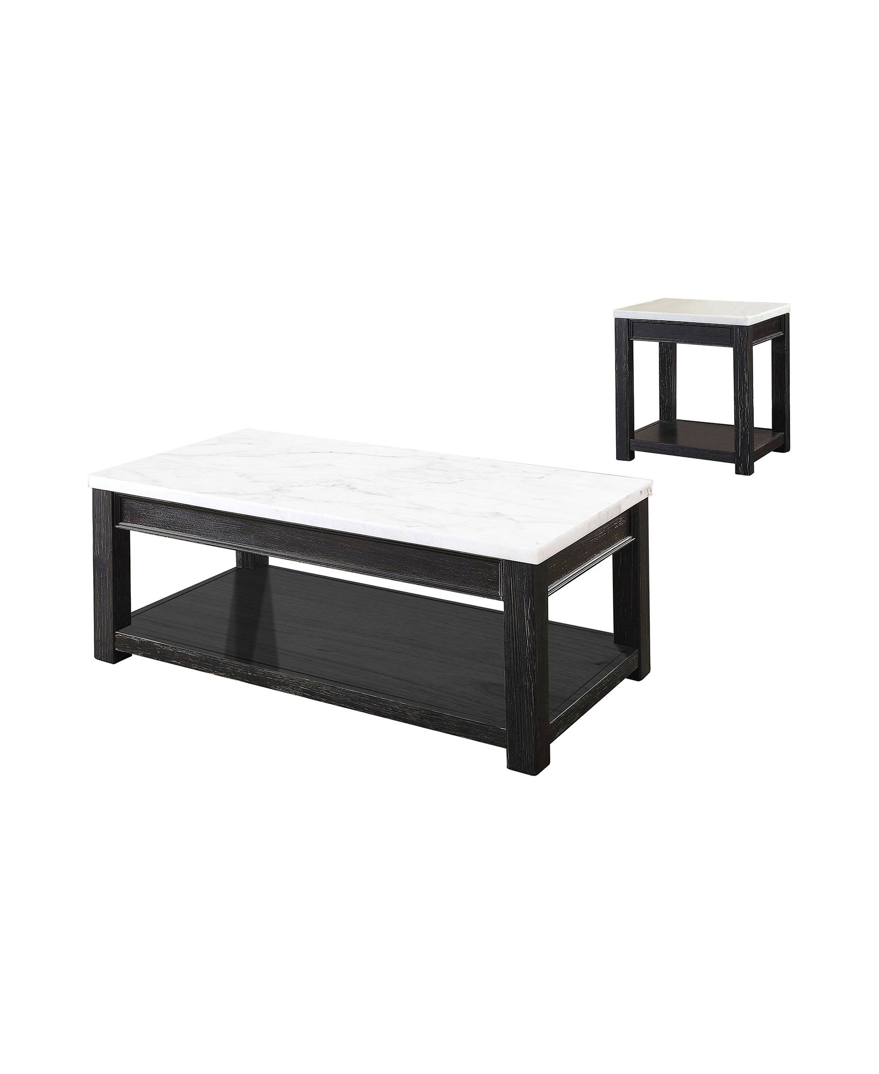 Tateam Transitional 2-Piece Wood Table Set