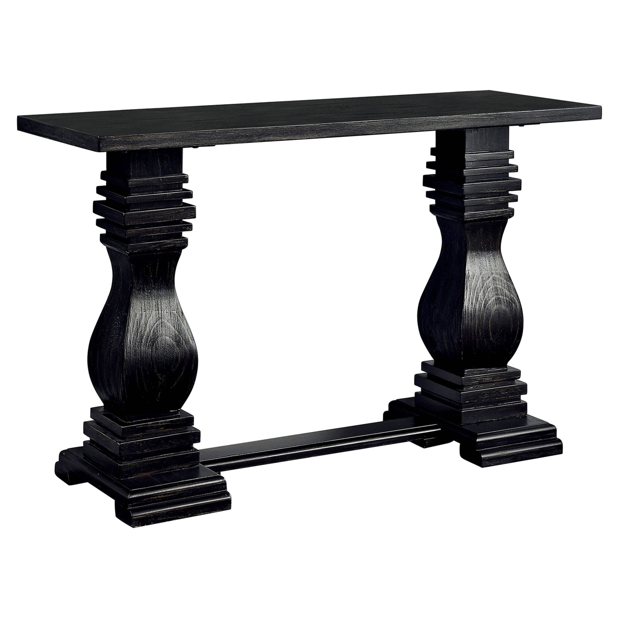 Tedford Traditional Double Pedestal Console Table