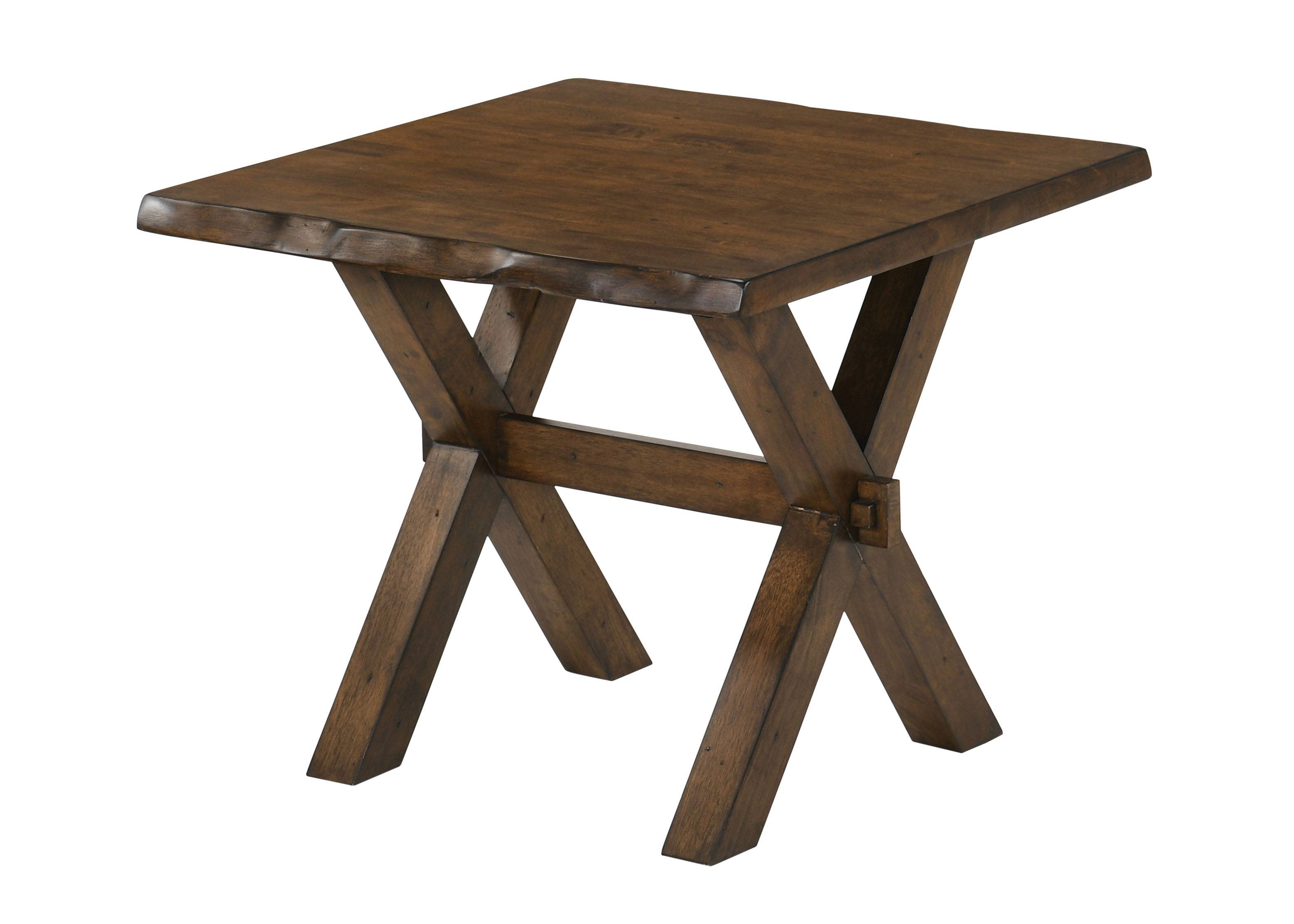 Bradden X-Cross Base End Table