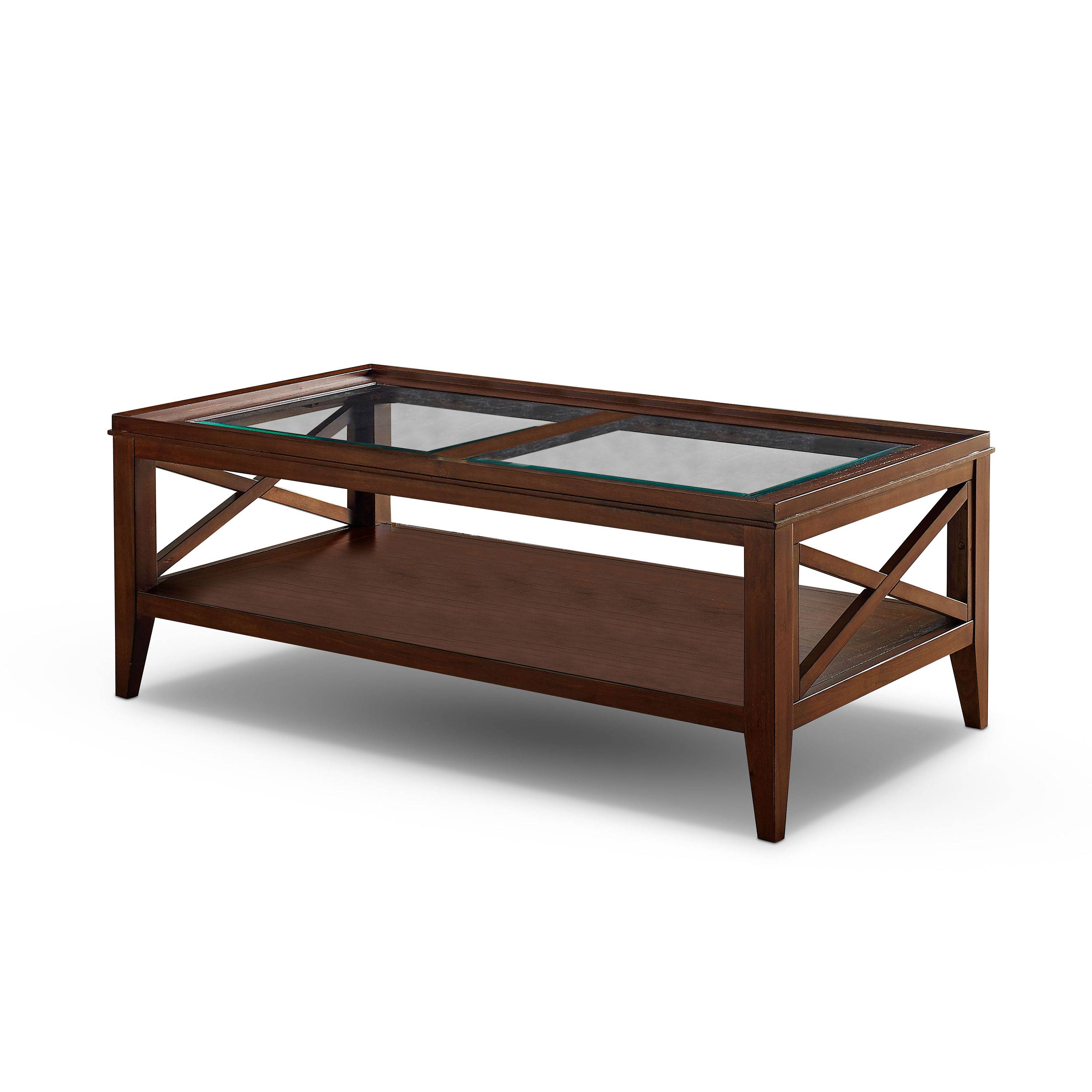Mabel 1-Shelf Coffee Table in Dark Oak