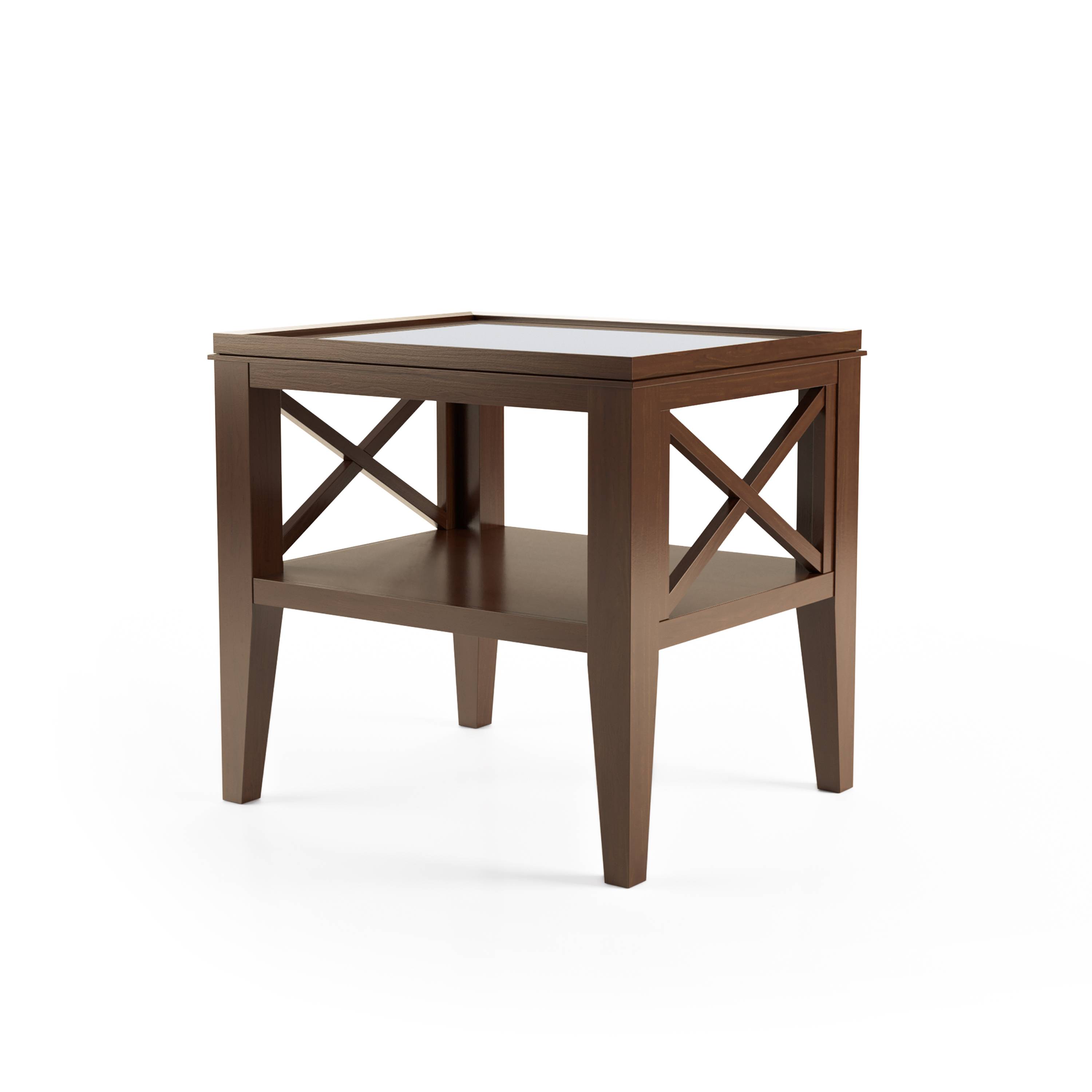 Mabel 1-Shelf End Table in Dark Oak