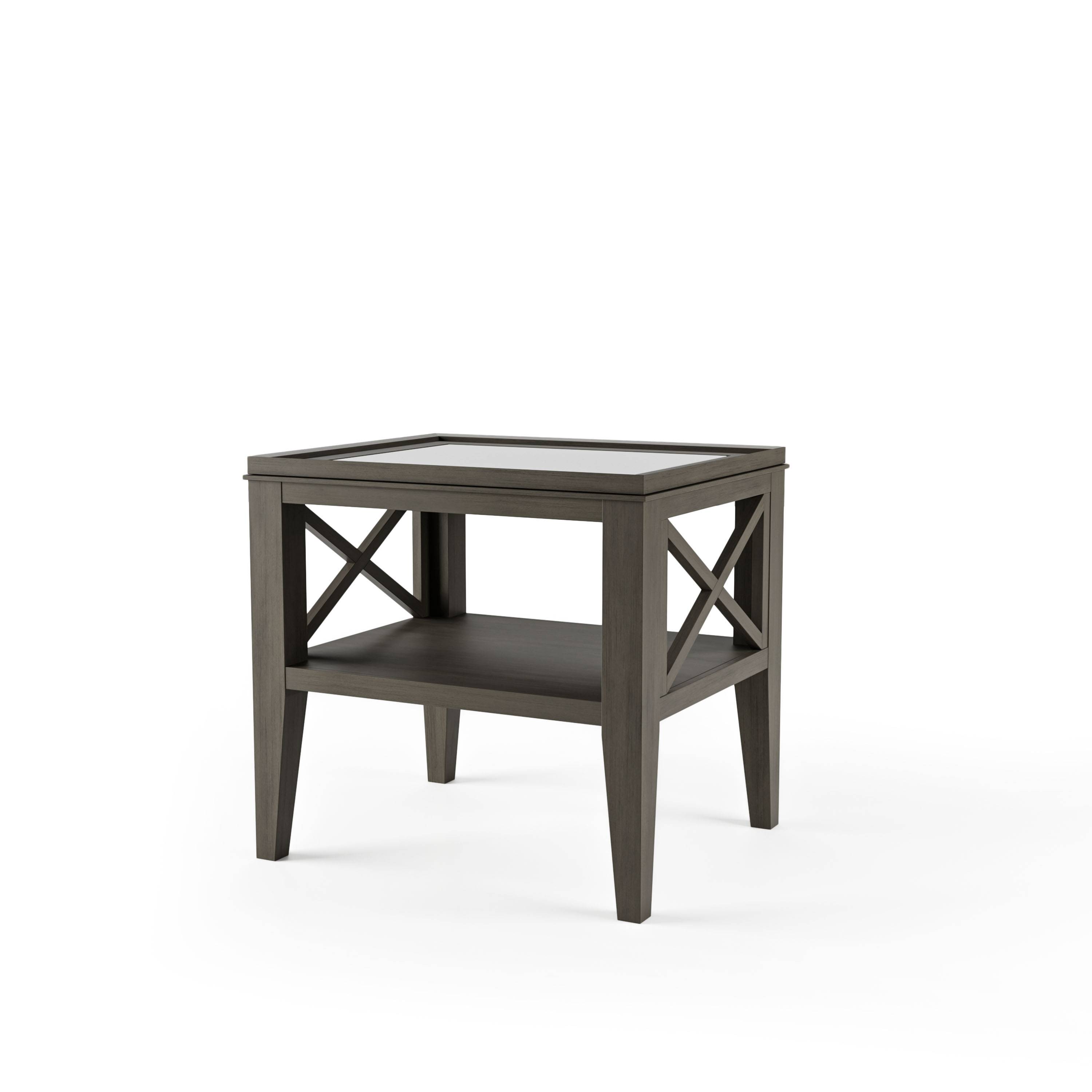 Mabel 1-Shelf End Table in Gray