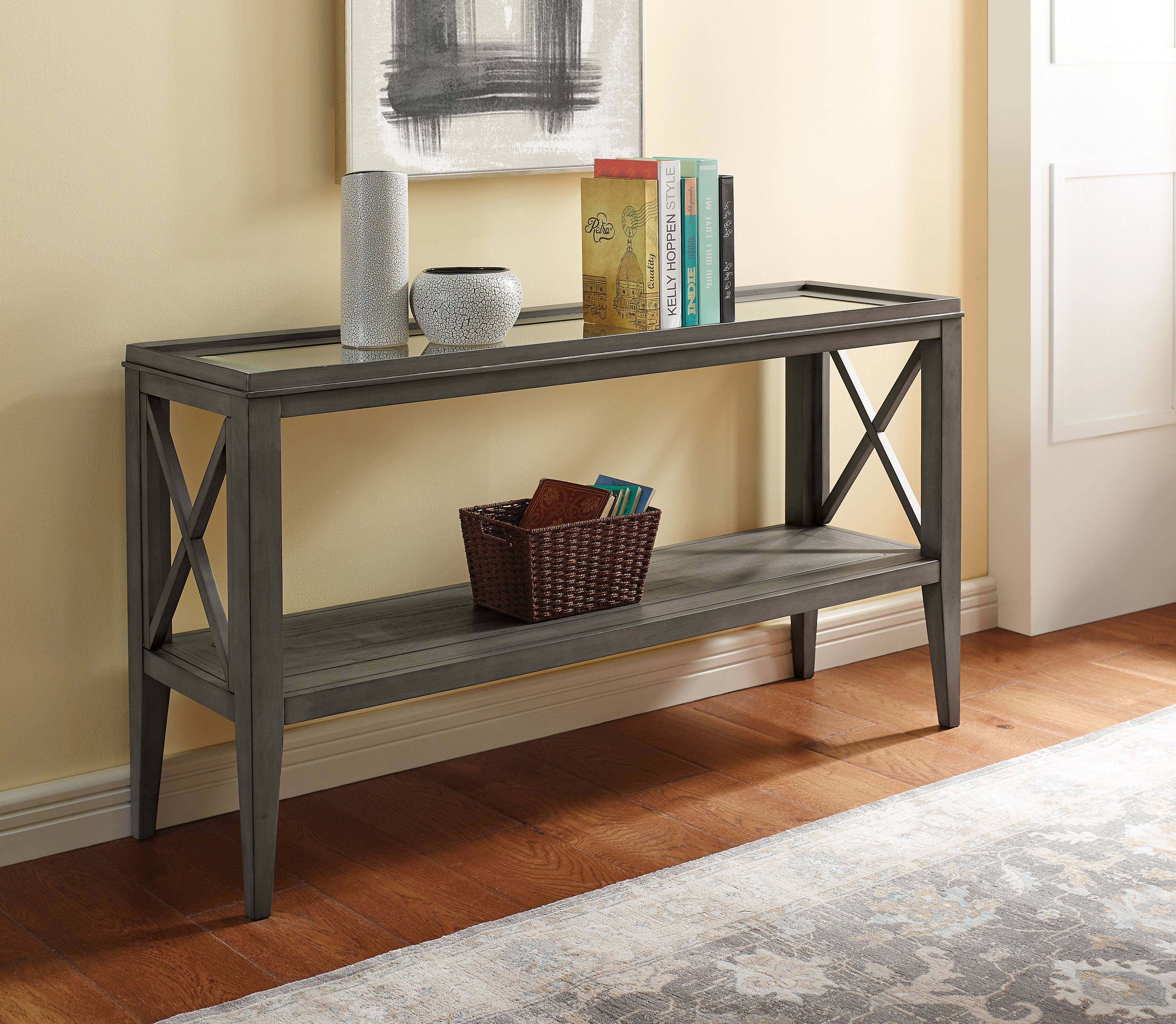 Mabel 1-Shelf Console Table in Gray