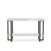 Humere Tray Top Console Table in Antique White