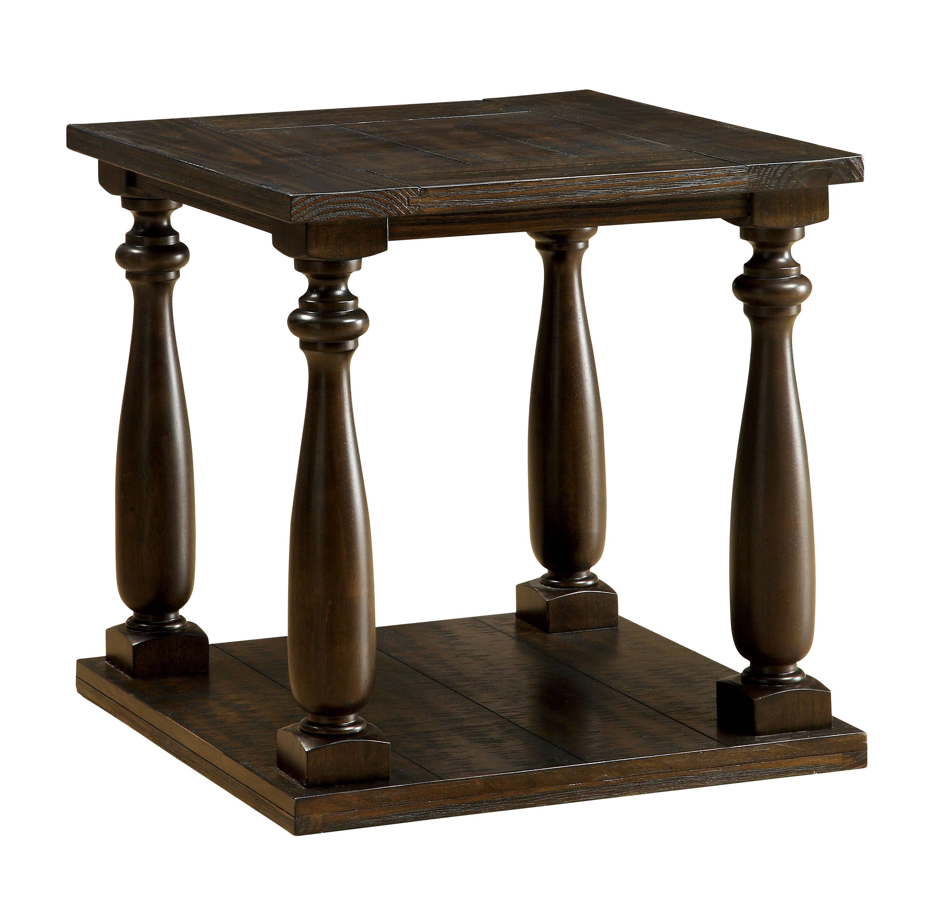 Tessa Transitional Open Shelf End Table
