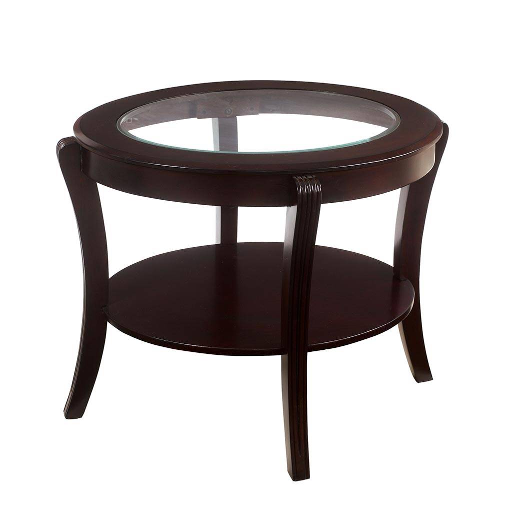Dorite Contemporary Open Shelf End Table
