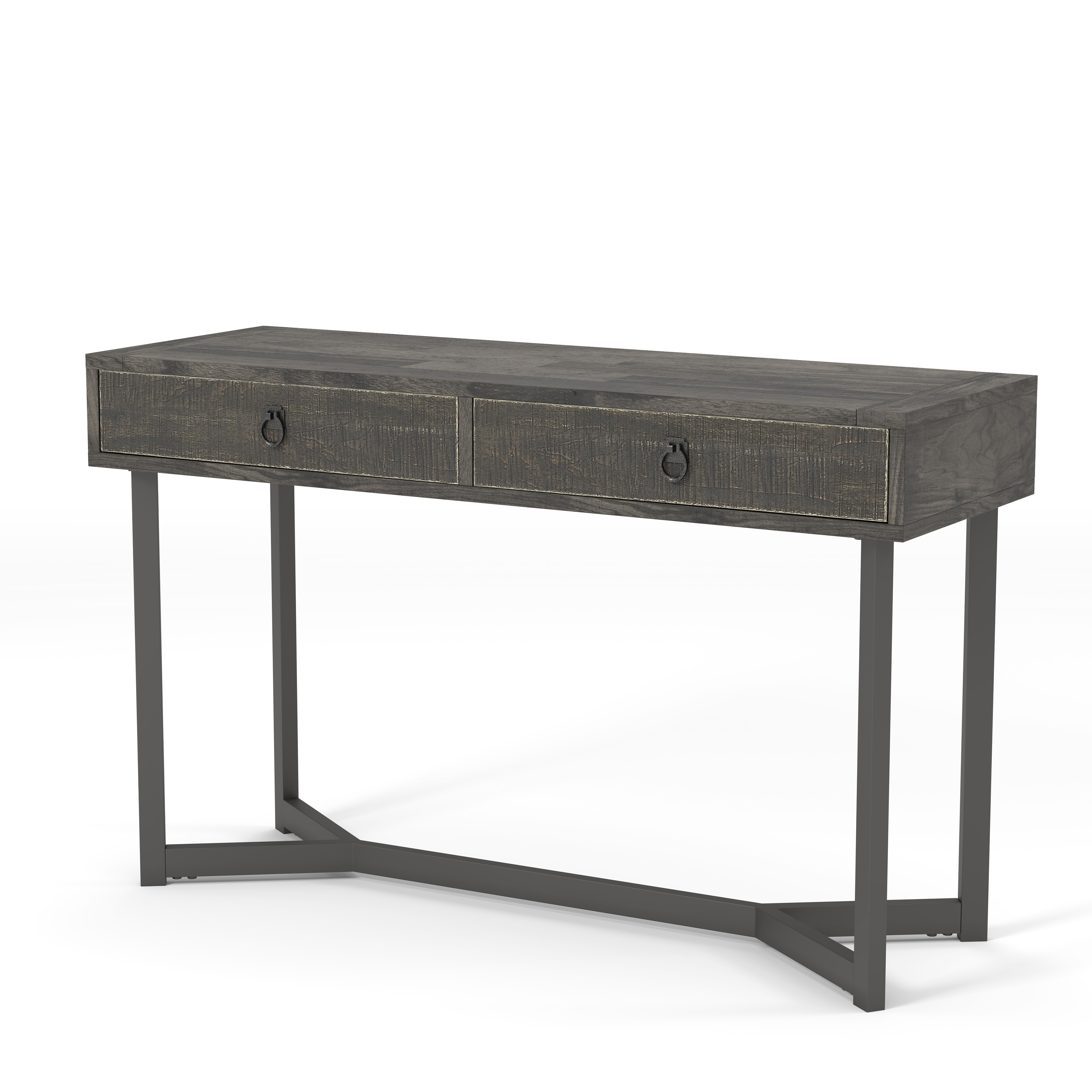 Strem Industrial 2-Drawer Sofa Table