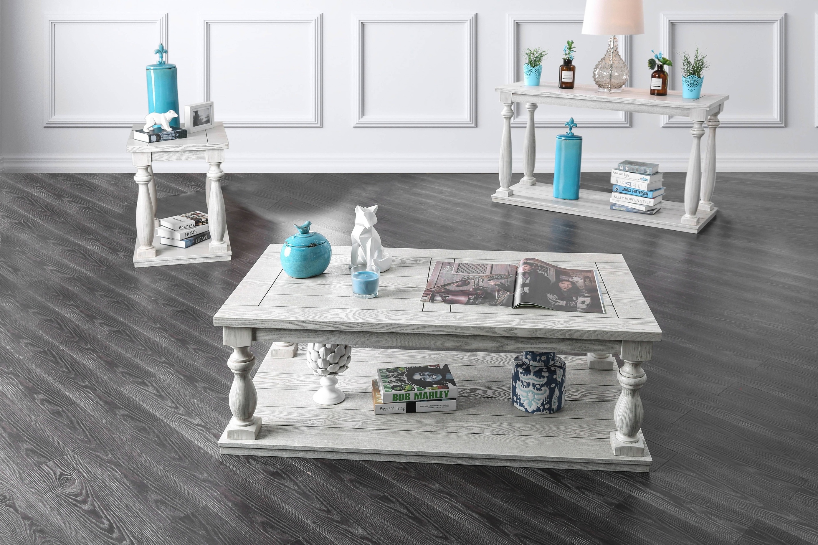 Shavonna Rustic 1-Shelf End Table