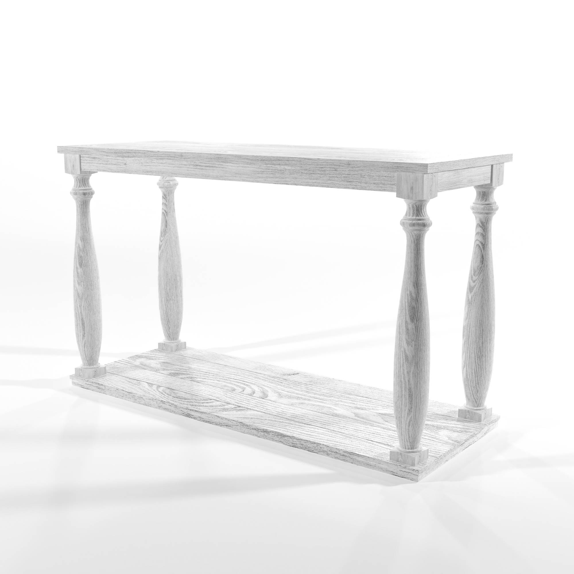 Shavonna Rustic Wood Console Table