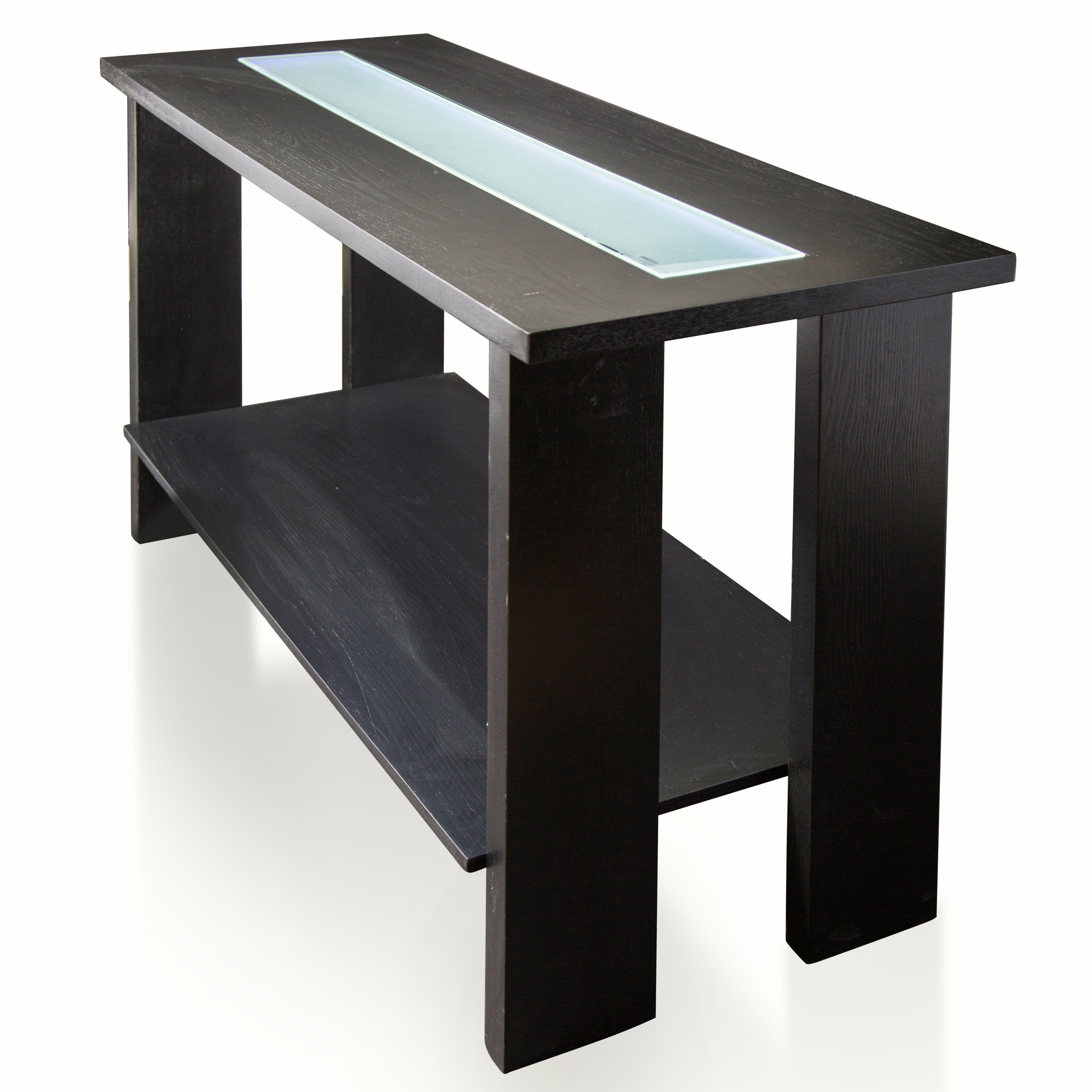 Mahlo Contemporary Open Shelf Sofa Table
