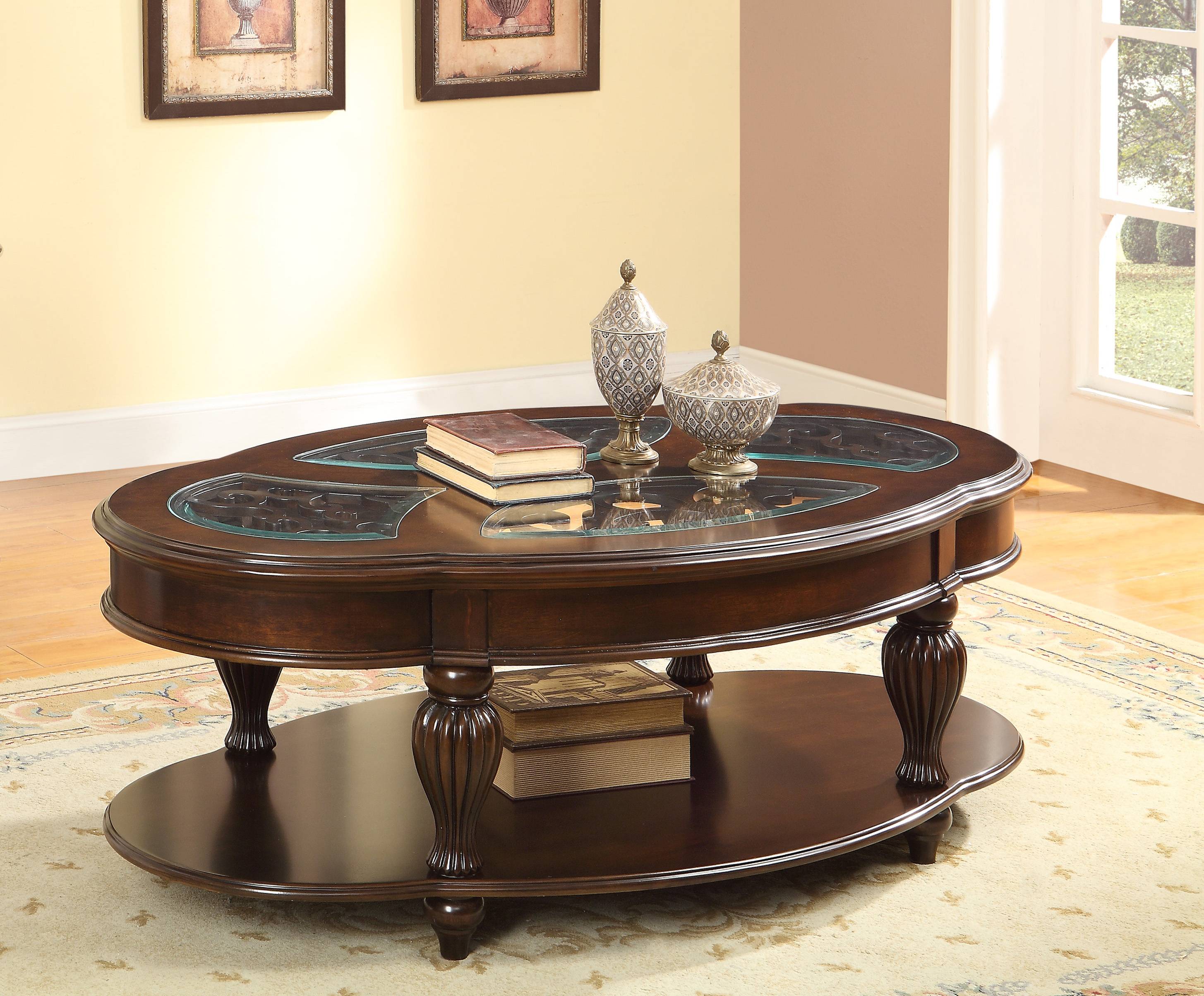 Layn Traditional Wood Coffee Table