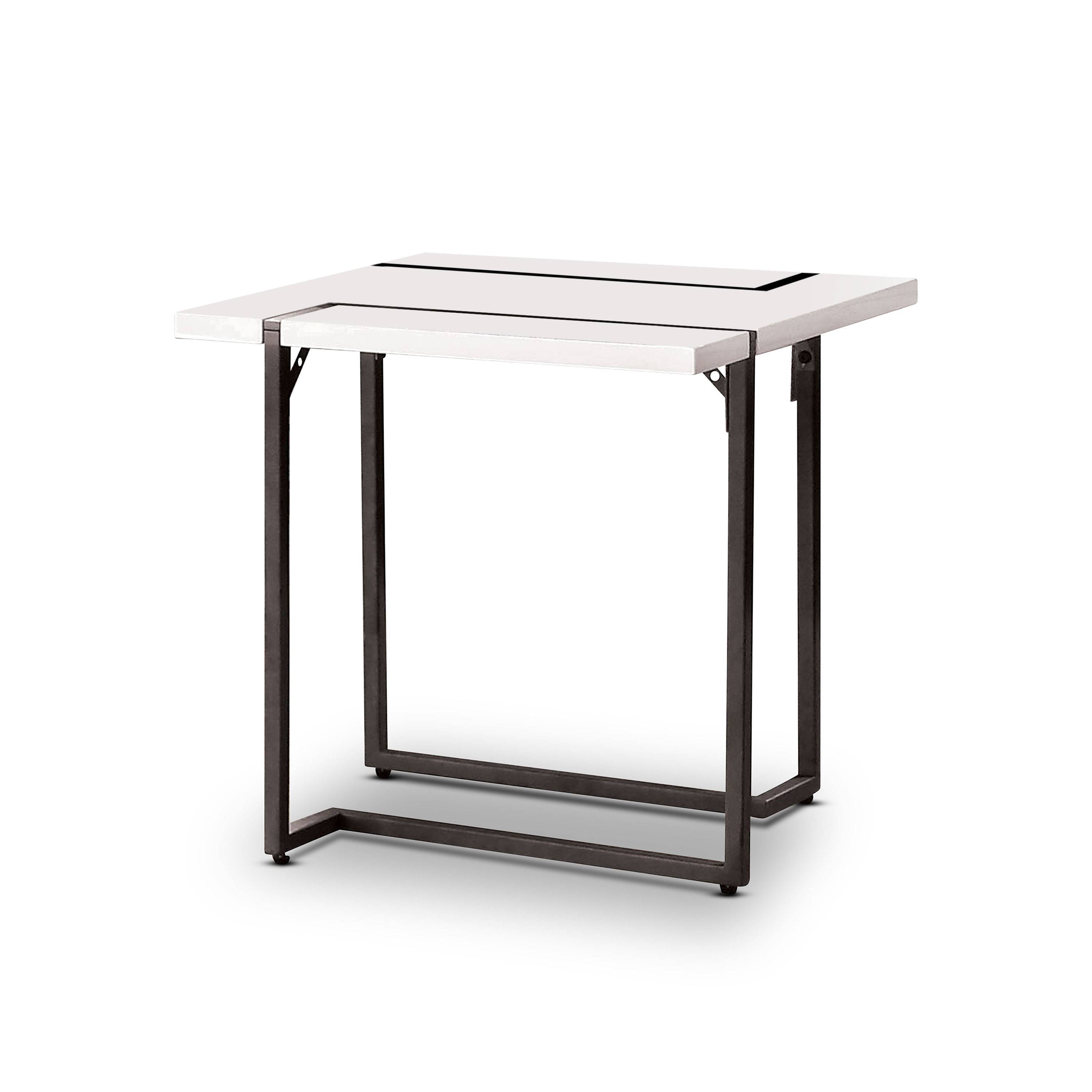 Syrex Metal Base End Table