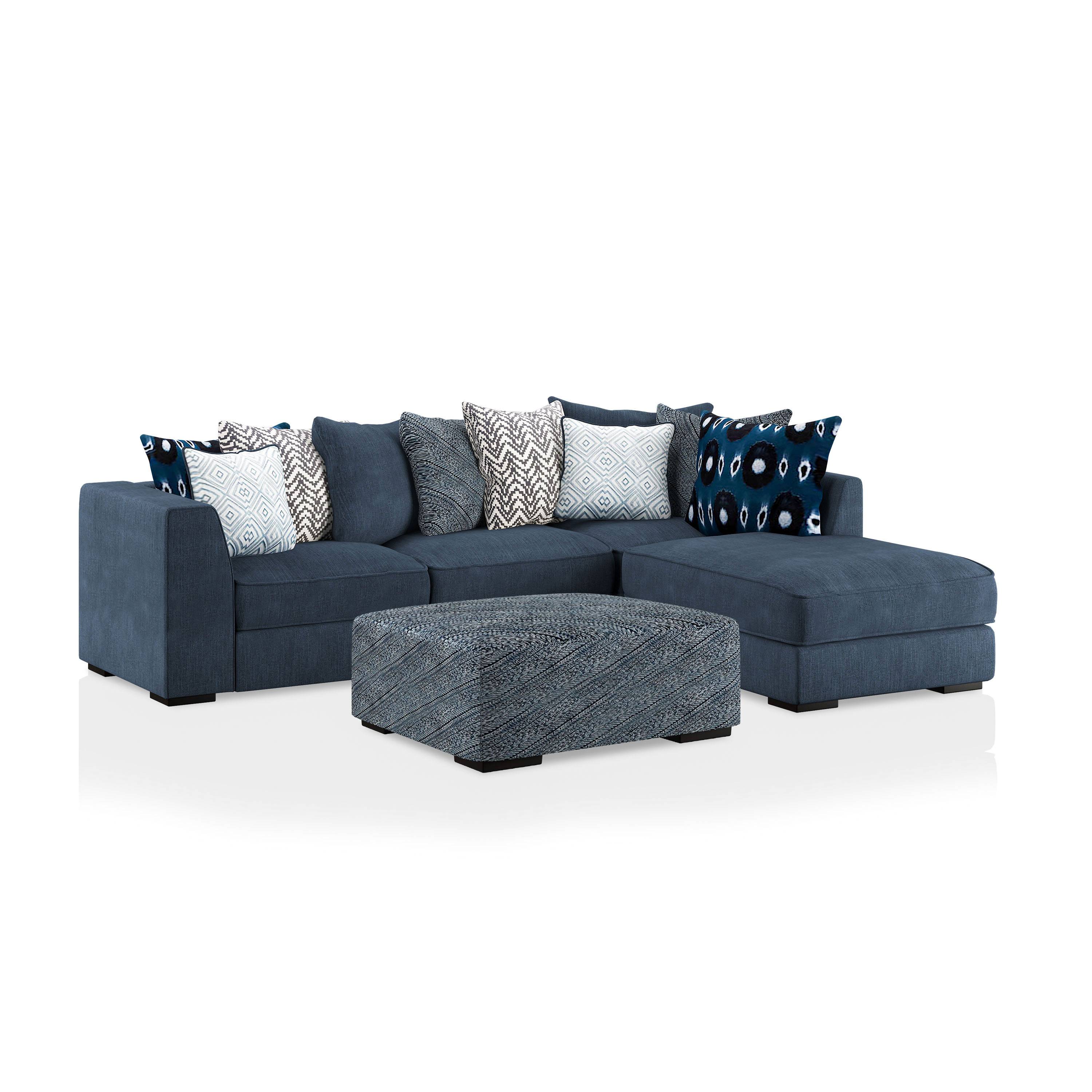Molnar Upholstered Sectional with Ottoman