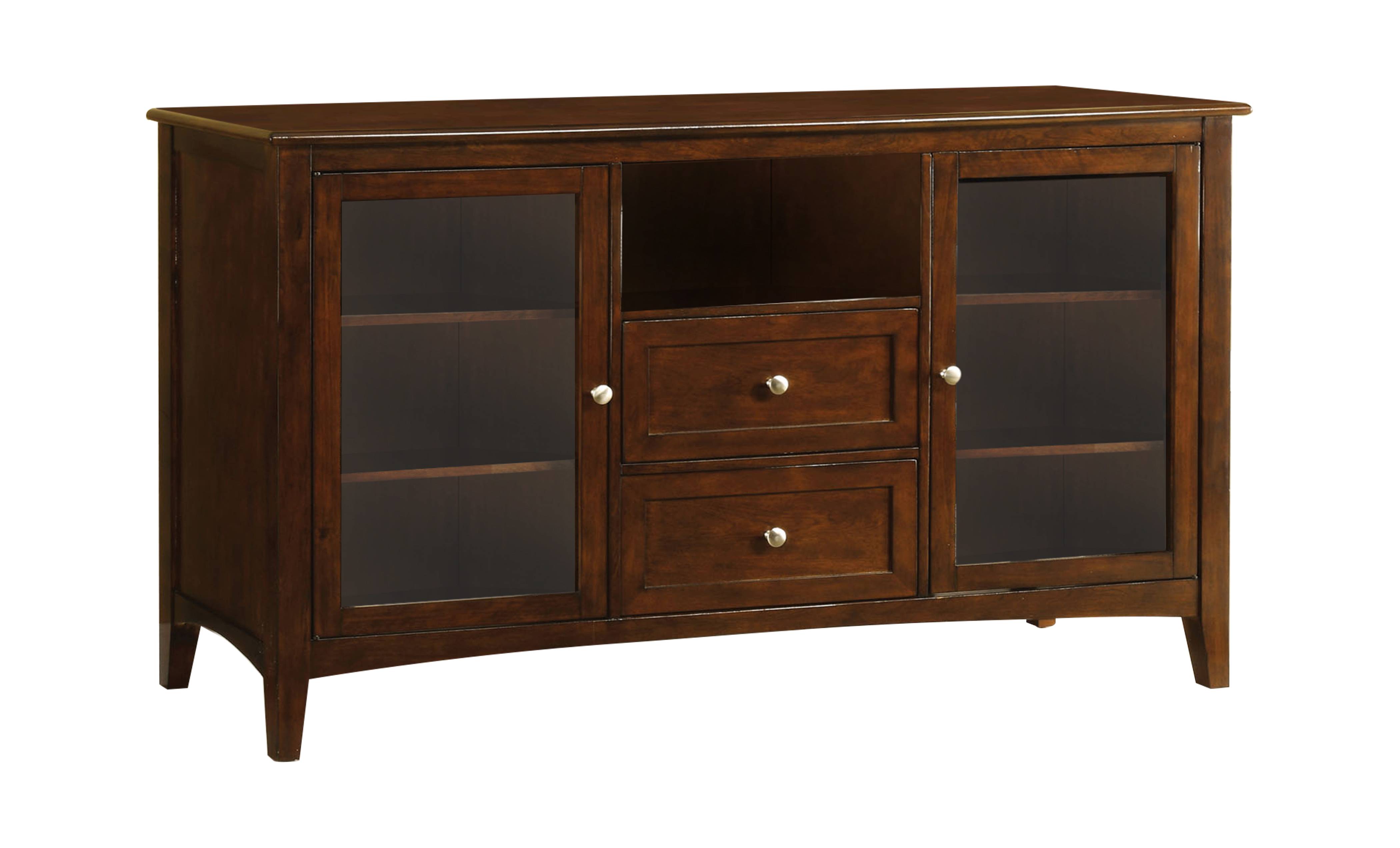 Pritz Transitional 60-Inch Multi-Storage TV Console