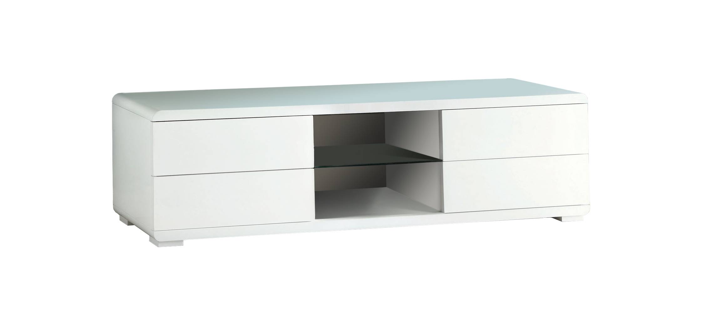 Snyder Contemporary 59-Inch TV Stand in White