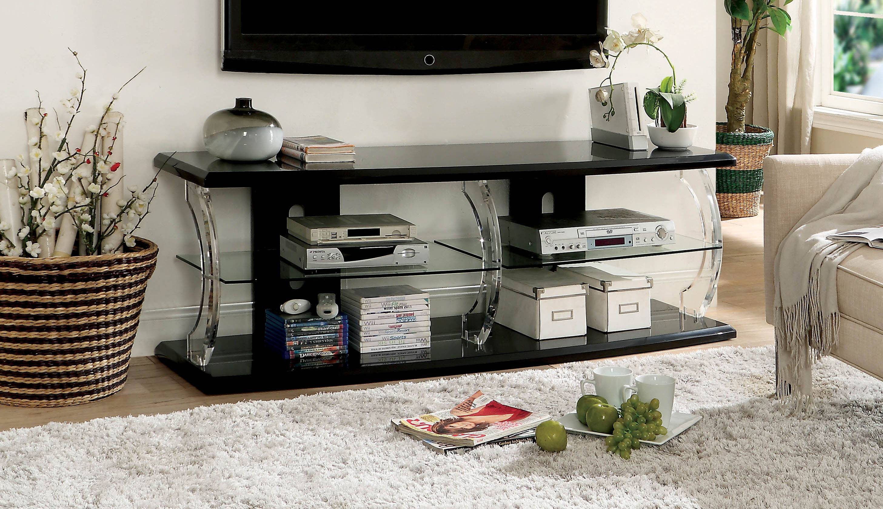 Bornair Contemporary 72-Inch TV Stand with LED