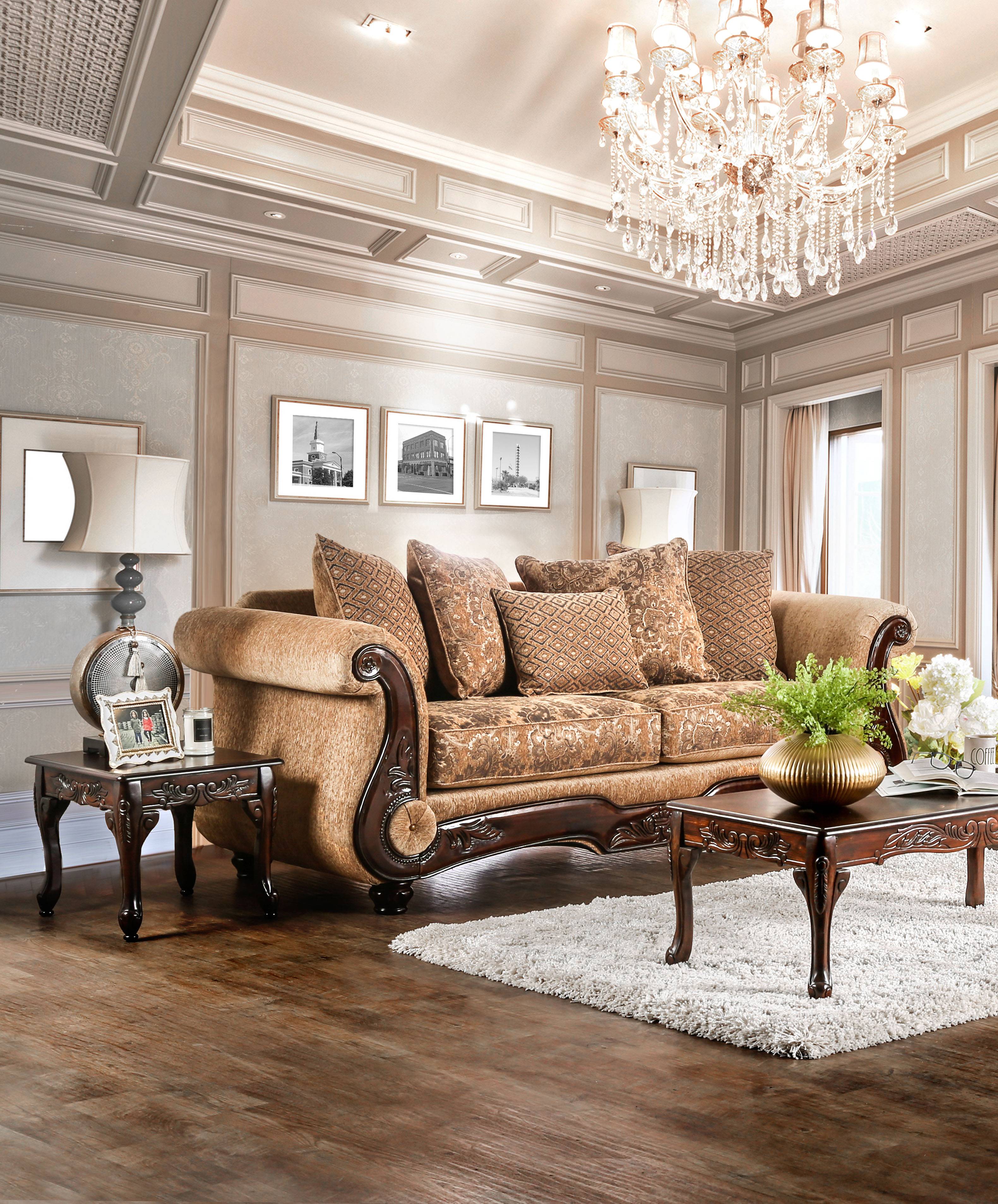 Teffera Traditional Chenille Sofa