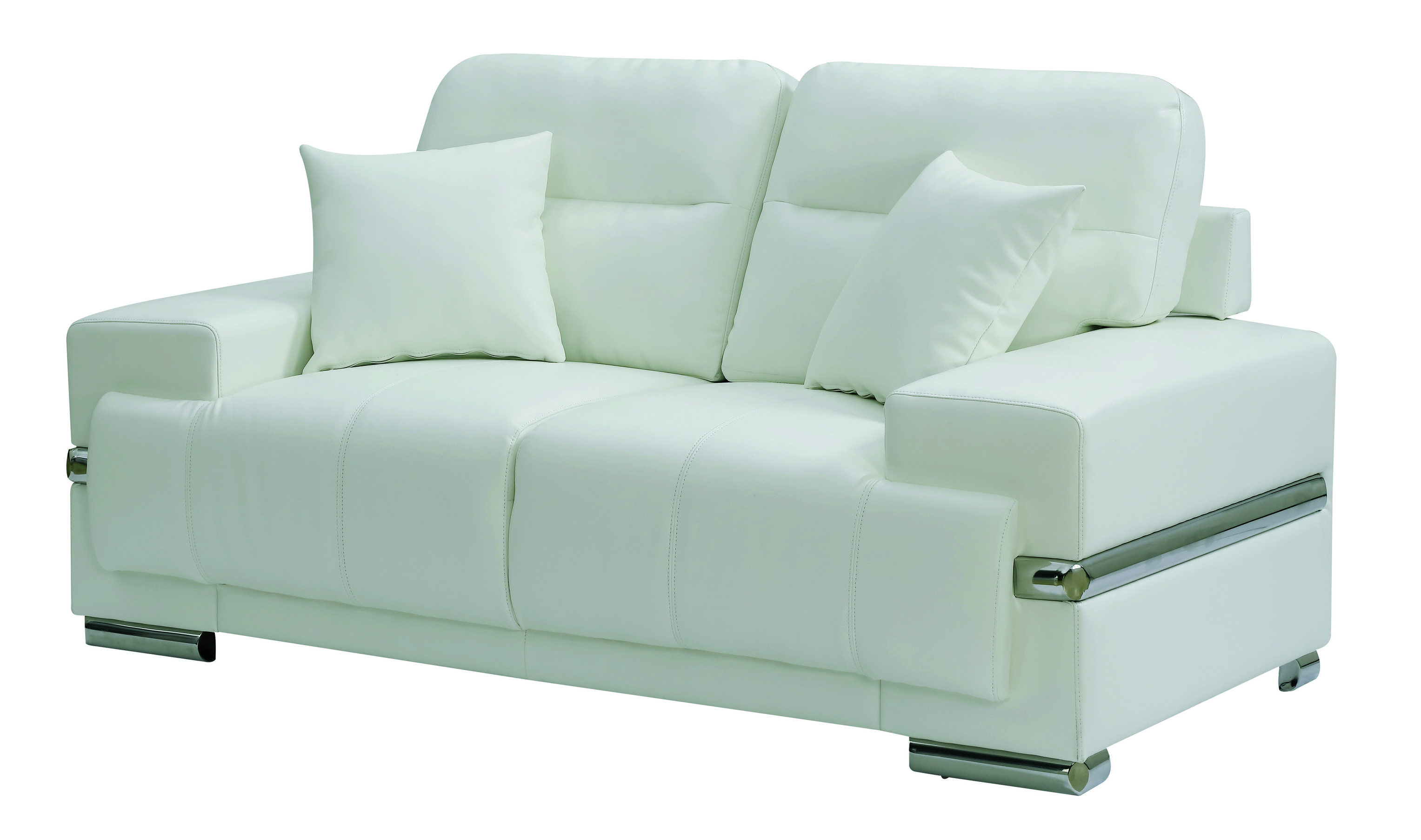 Onley Contemporary Faux Leather Tufted Loveseat