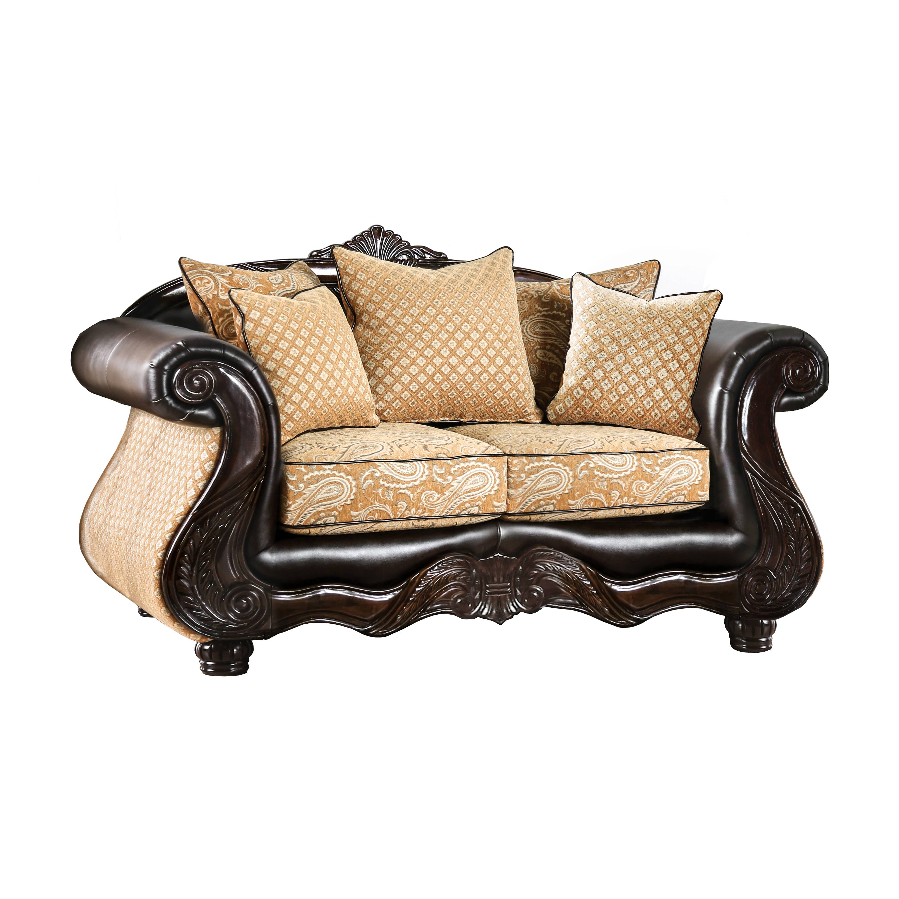 Byling Traditional Chenille Pillow Back Loveseat