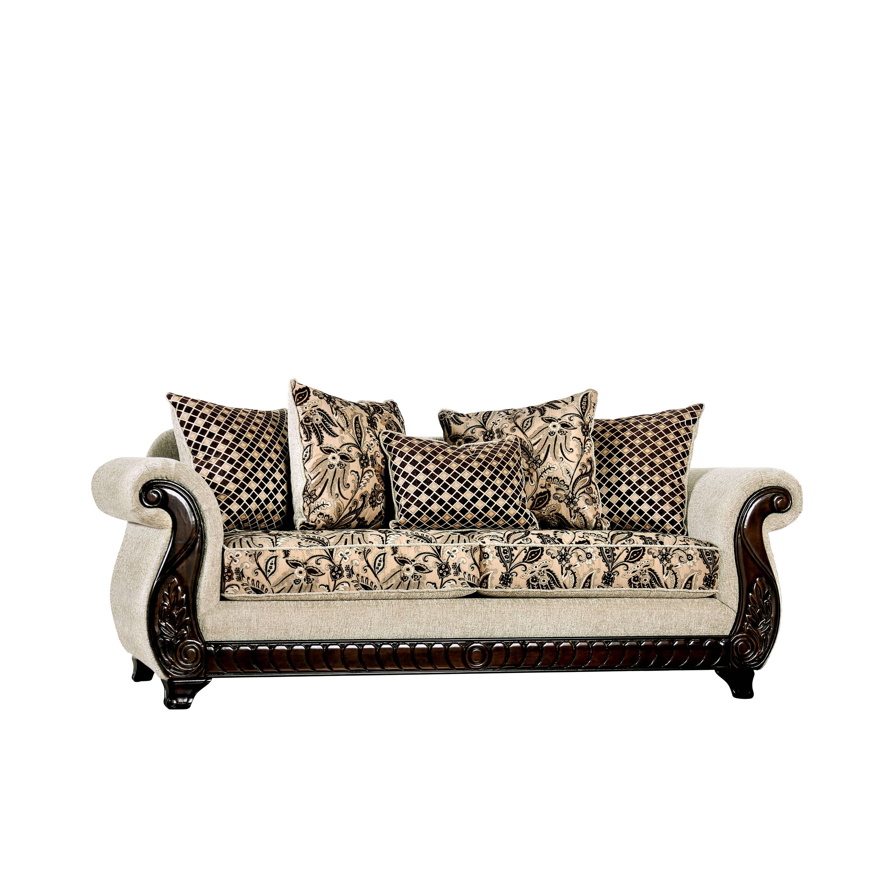 Mulyn Traditional Chenille Upholstered Sofa